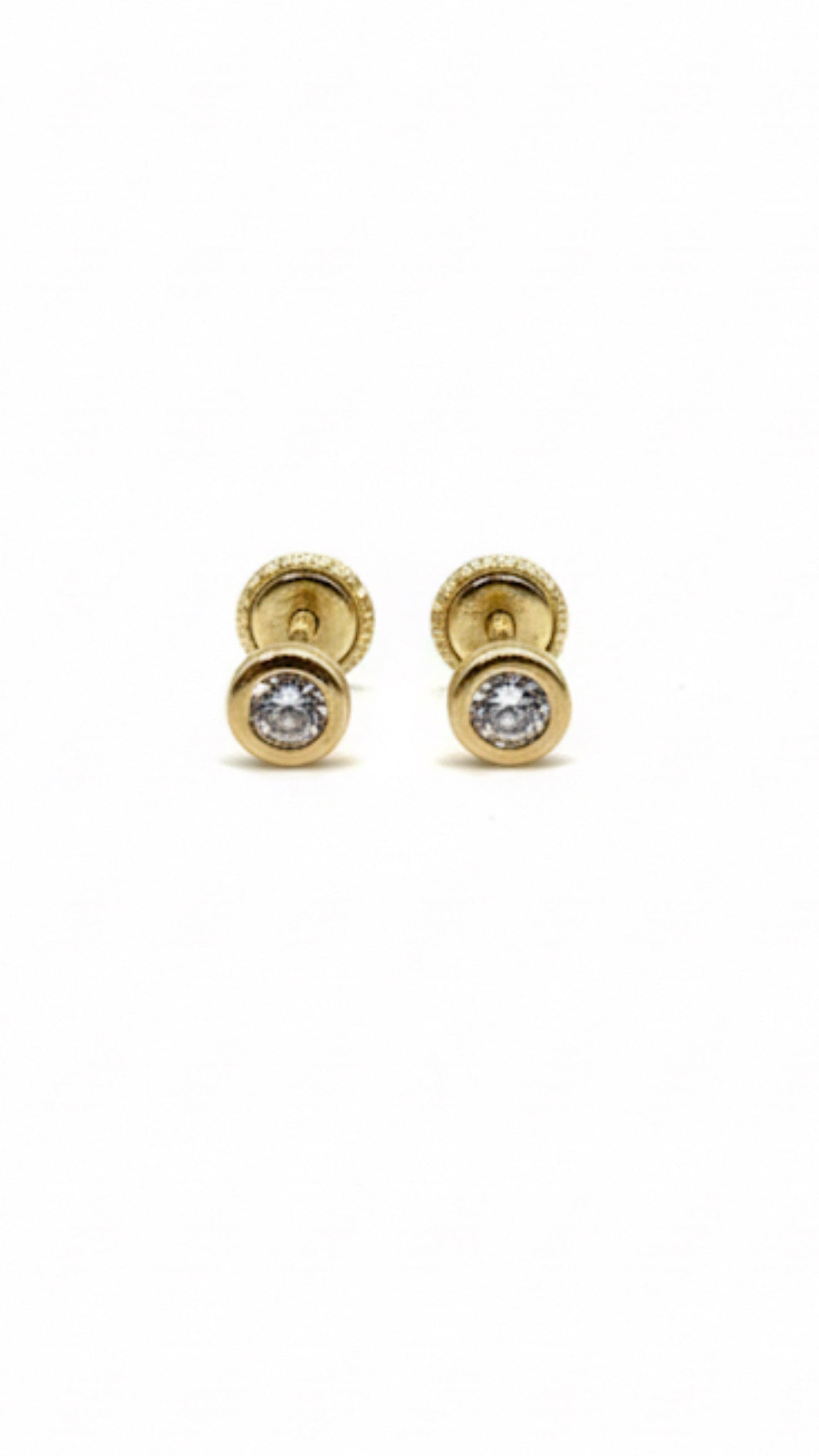 Doris 9ct Gold Flatback Earrings