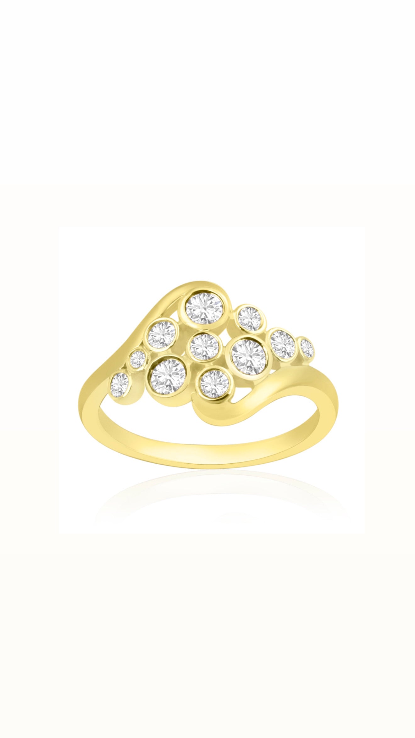 18ct Cluster Diamond Ring
