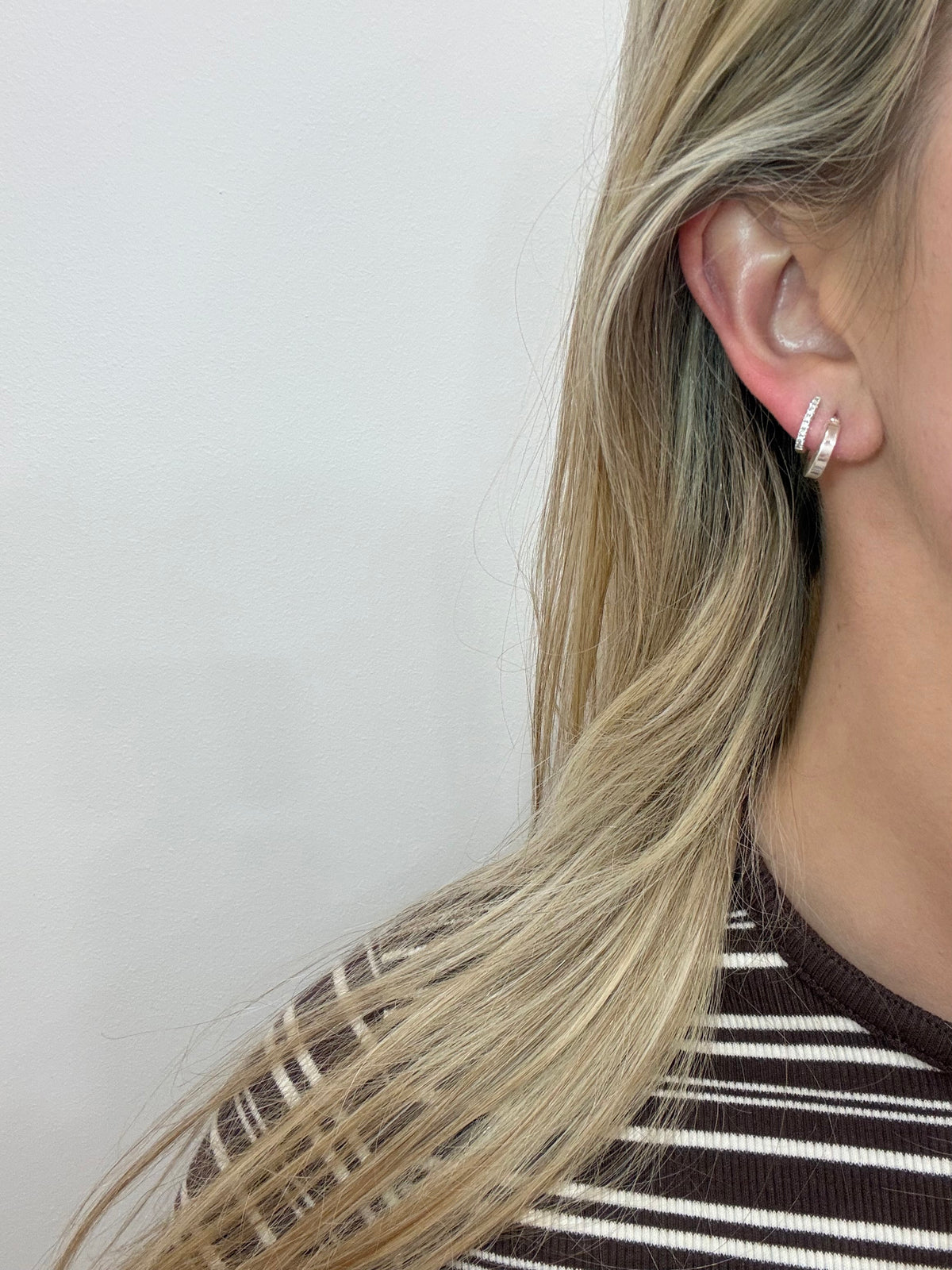 Joanne Small Sterling Silver Hoop Earrings