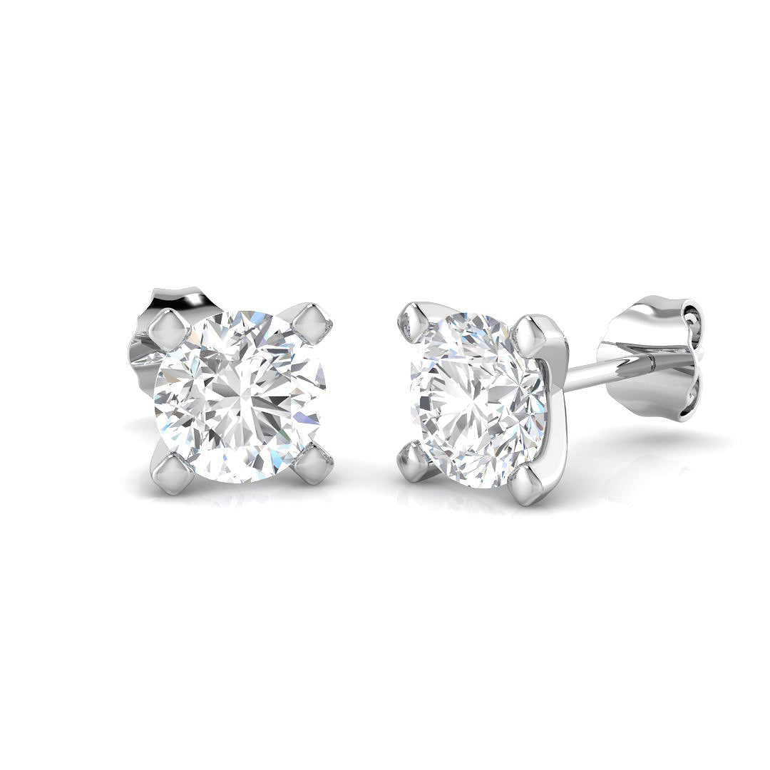 9ct White Gold 2.00ct Lab Diamond Stud Earrings