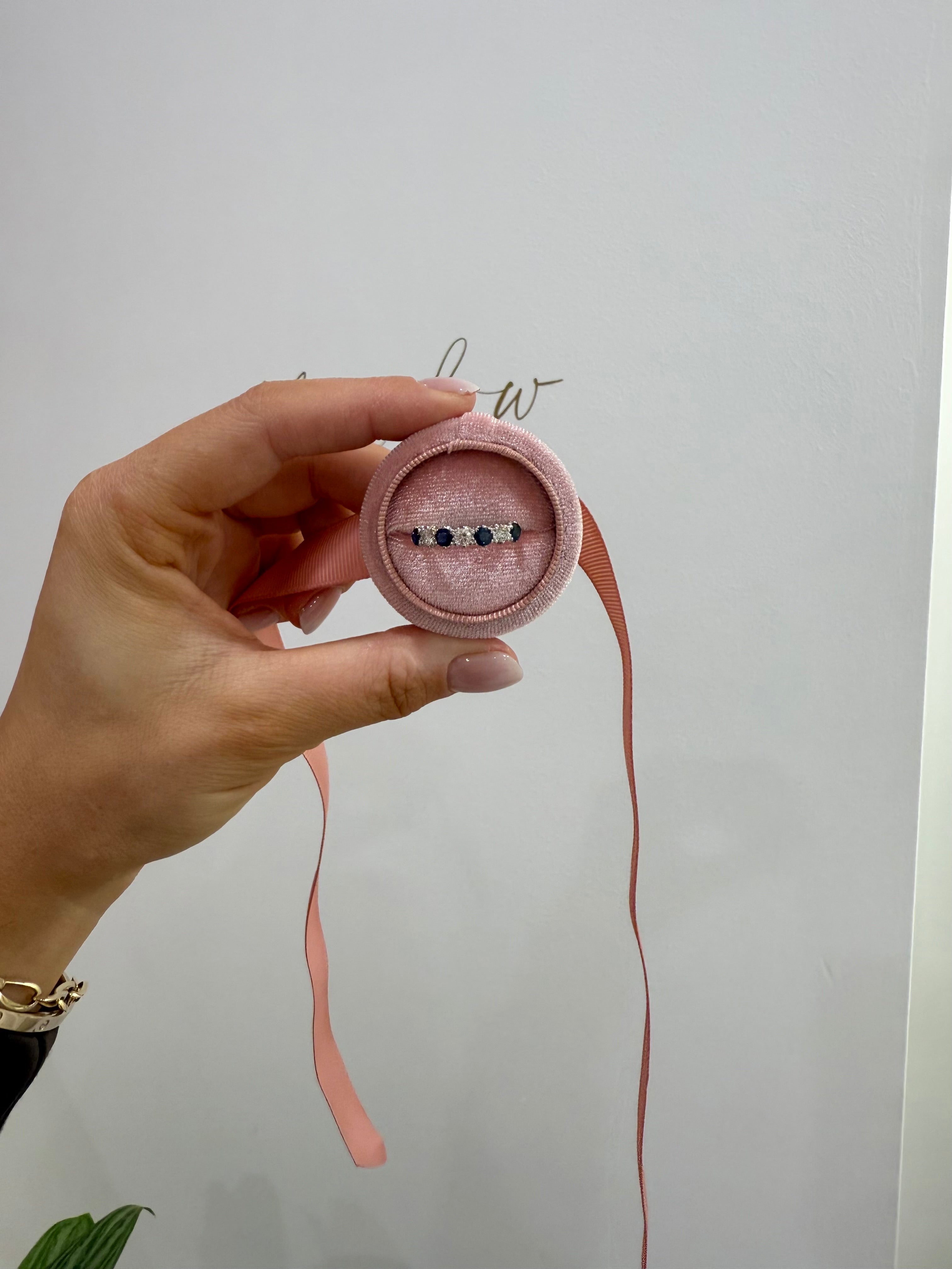 18ct Sapphire & Diamond 7 Stone Ring