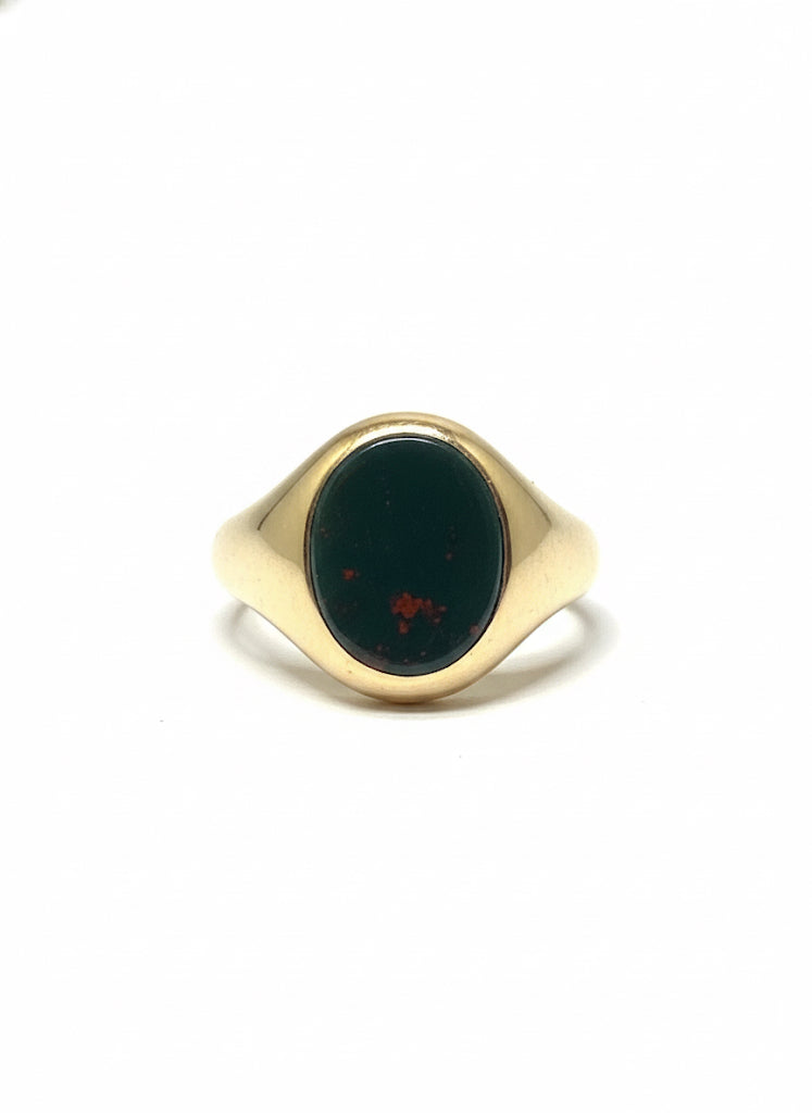 9ct Bloodstone Signet Ring