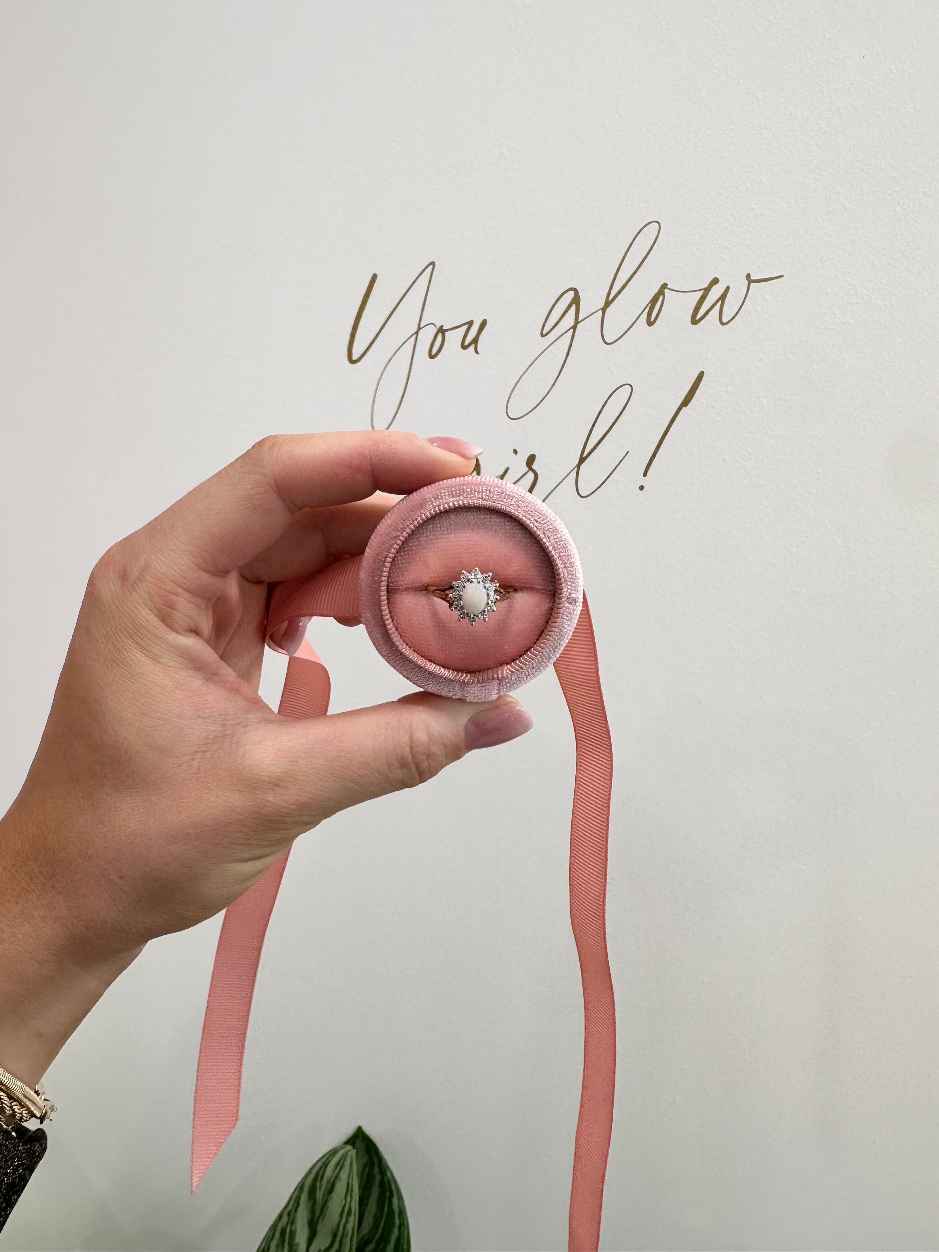 18ct Opal & Diamond Ring