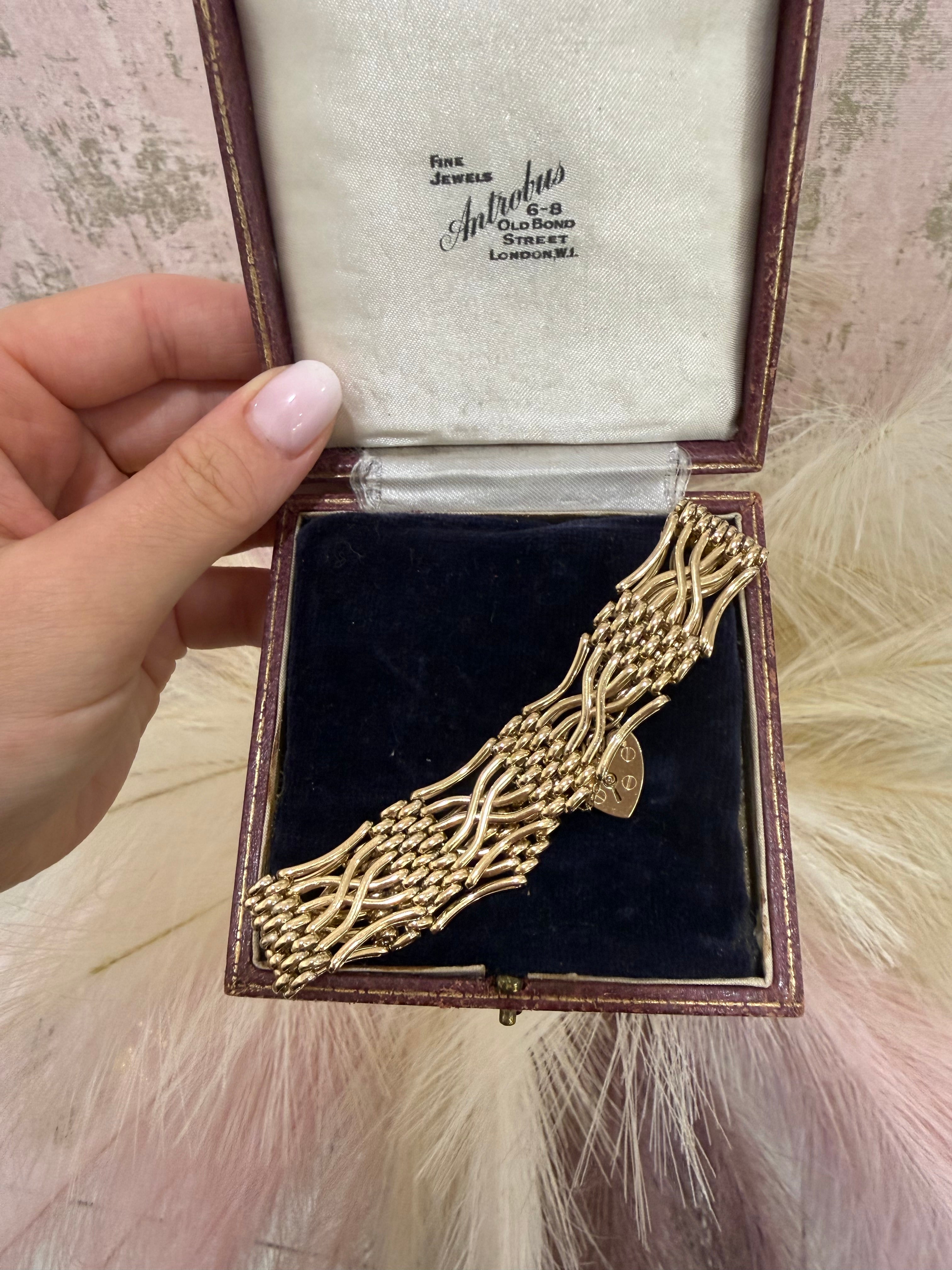 9ct Gold Vintage Bracelet