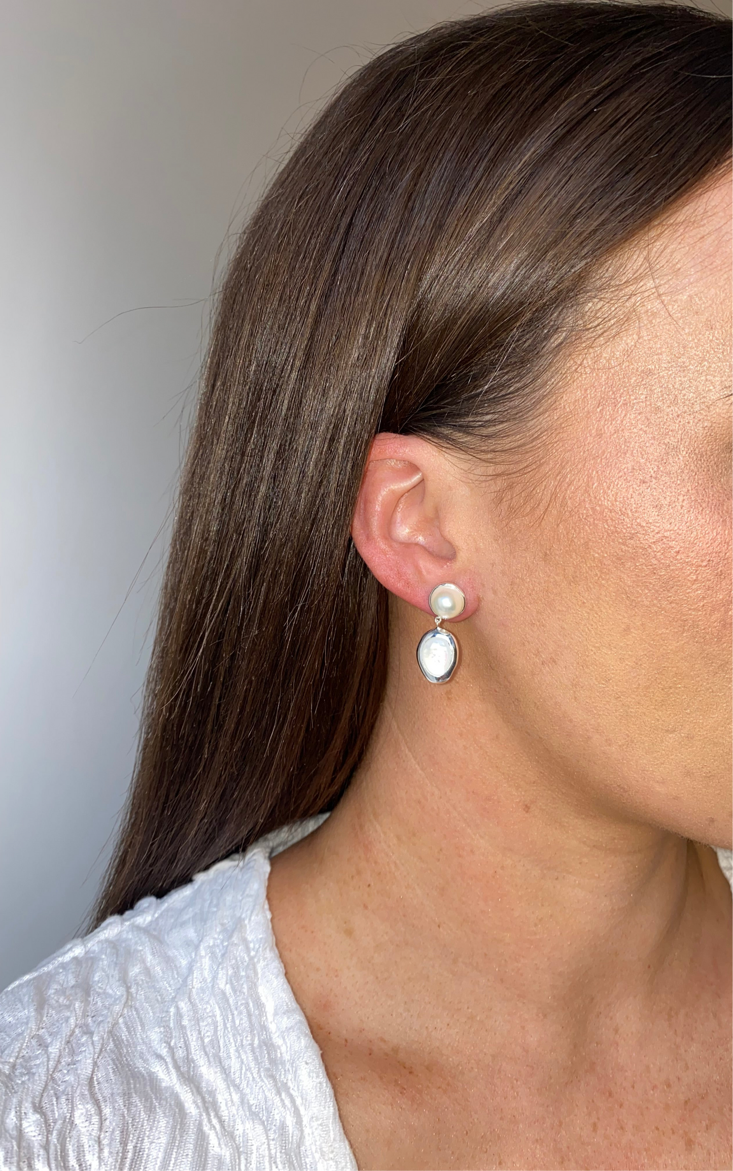 Carmelo Silver Earrings