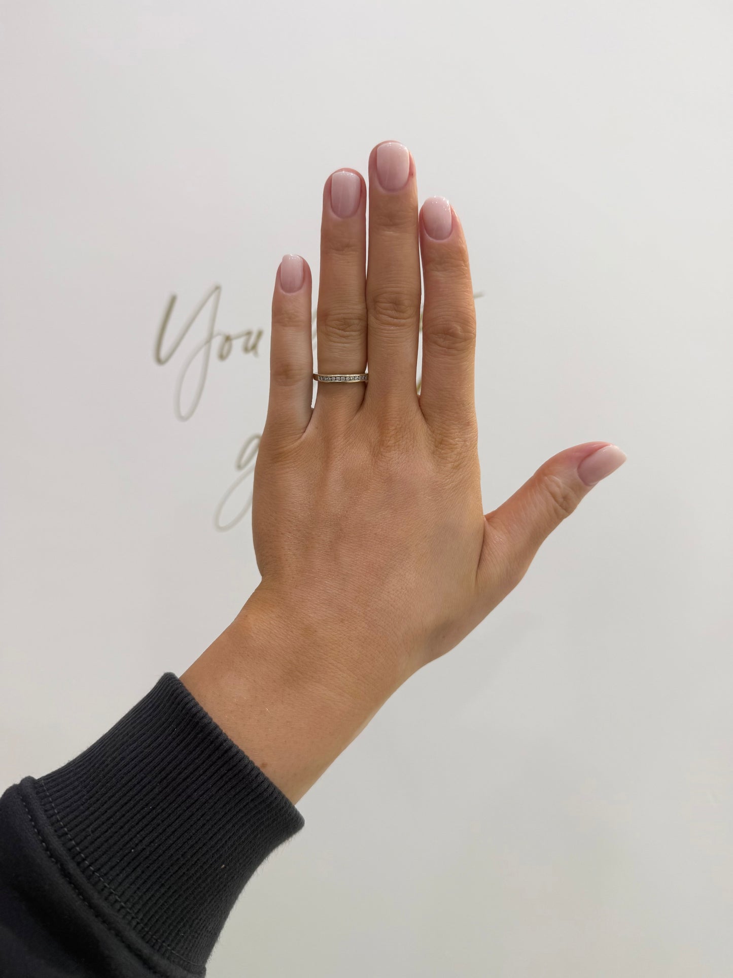 9ct Gold Diamond Half Eternity Ring