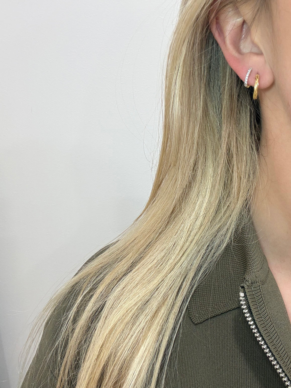 Camden Gold Plated Twist Hoop Earrings