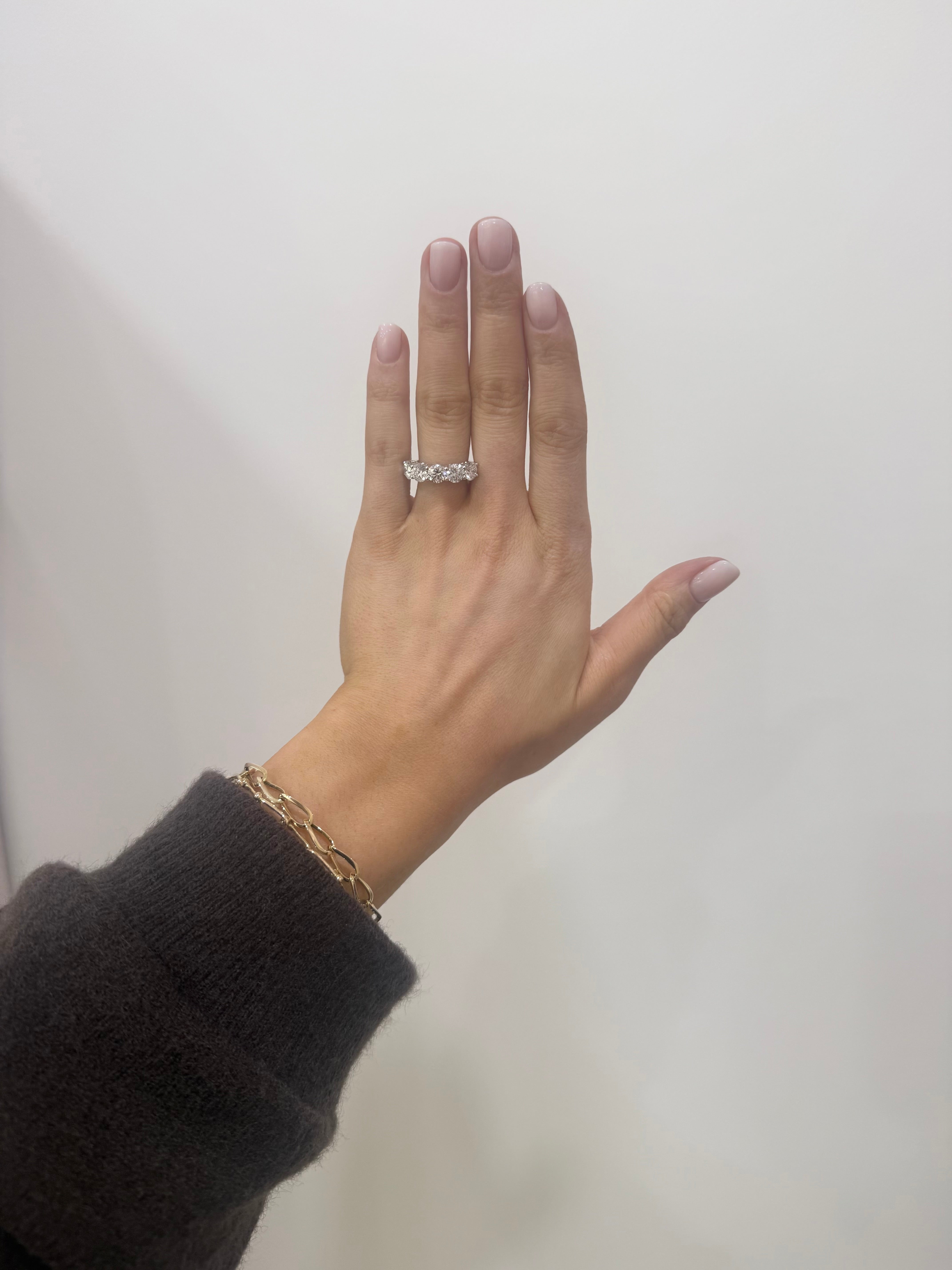 9K Five Stone Diamond Ring