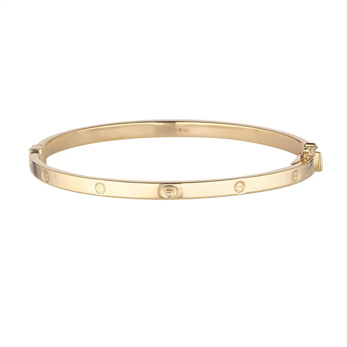 9ct Gold Screw Head Bangle