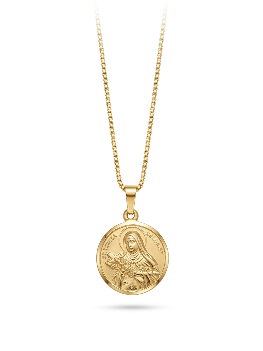 9ct St Teresa Medal Necklace