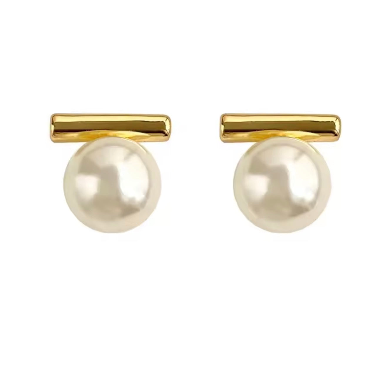 Lyra Gold Plated Stud Earrings