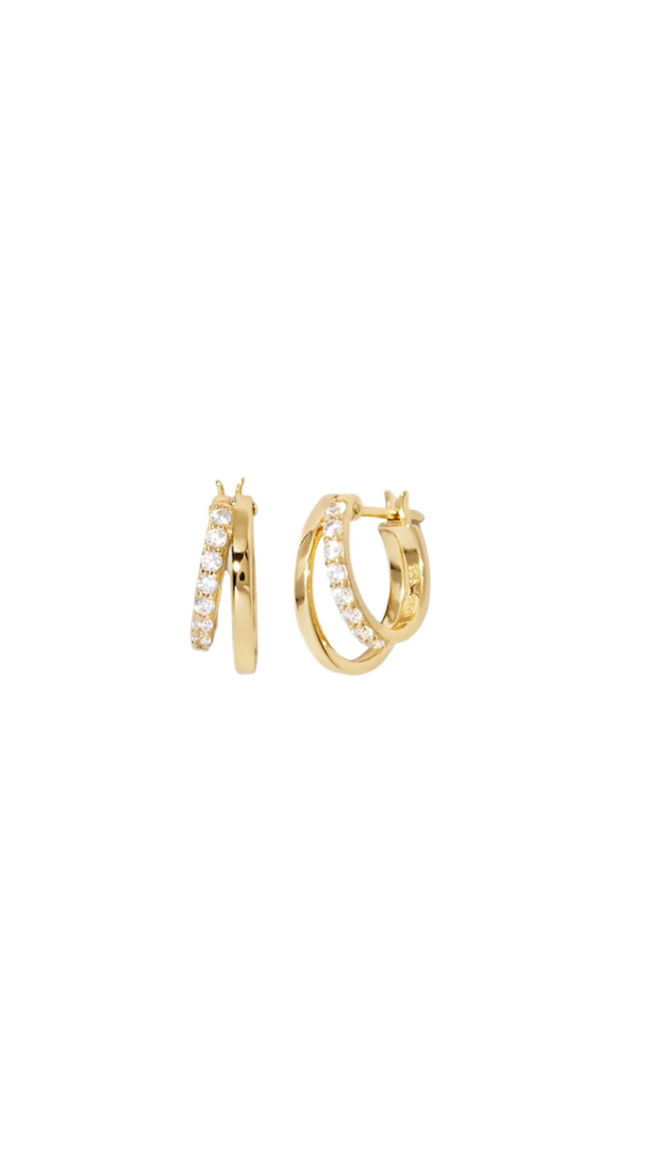 Cullen Gold Plated Hoops