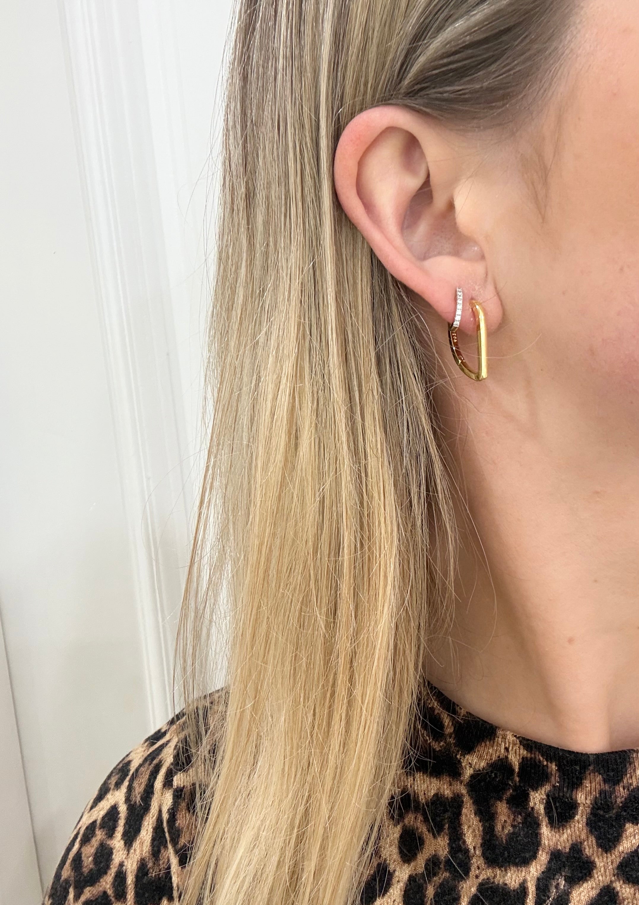 Iris Gold Plated Hoops