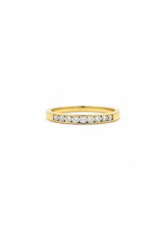 18ct Gold Diamond Band