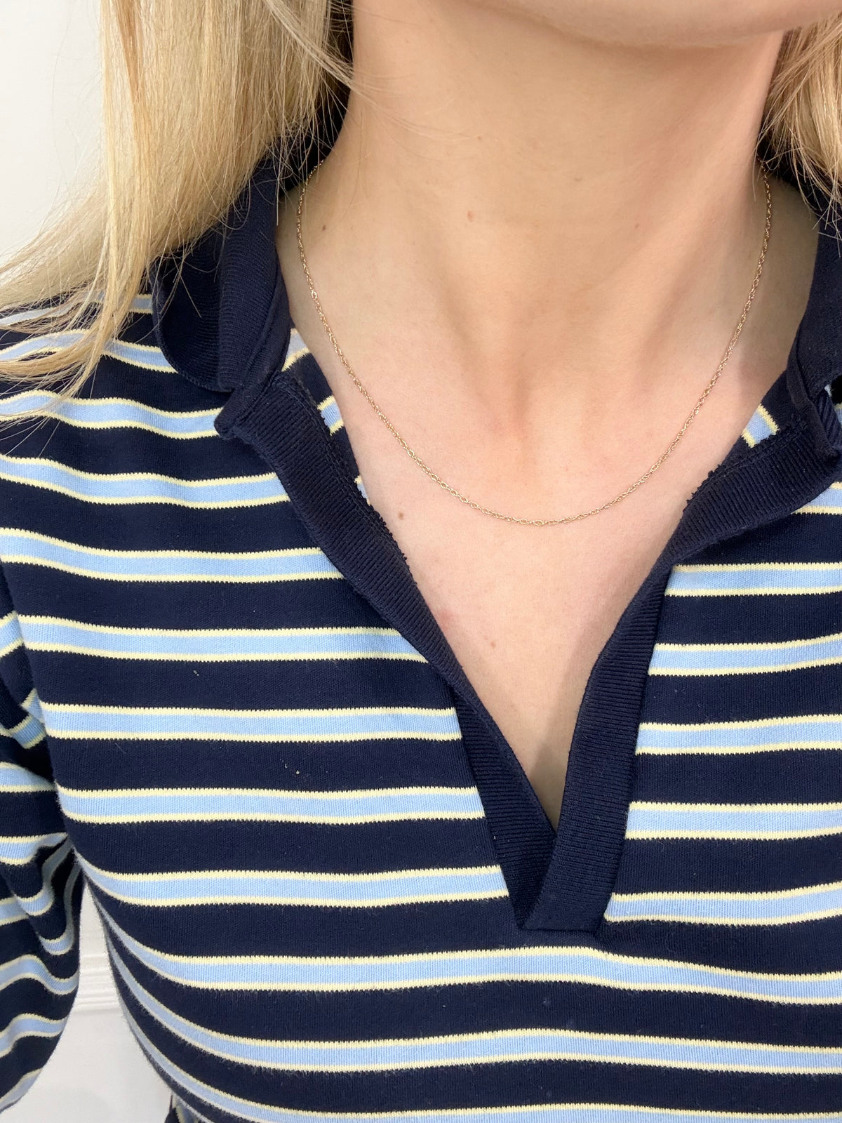 Vintage 9ct Gold 18" Prince of Wales Neck Chain