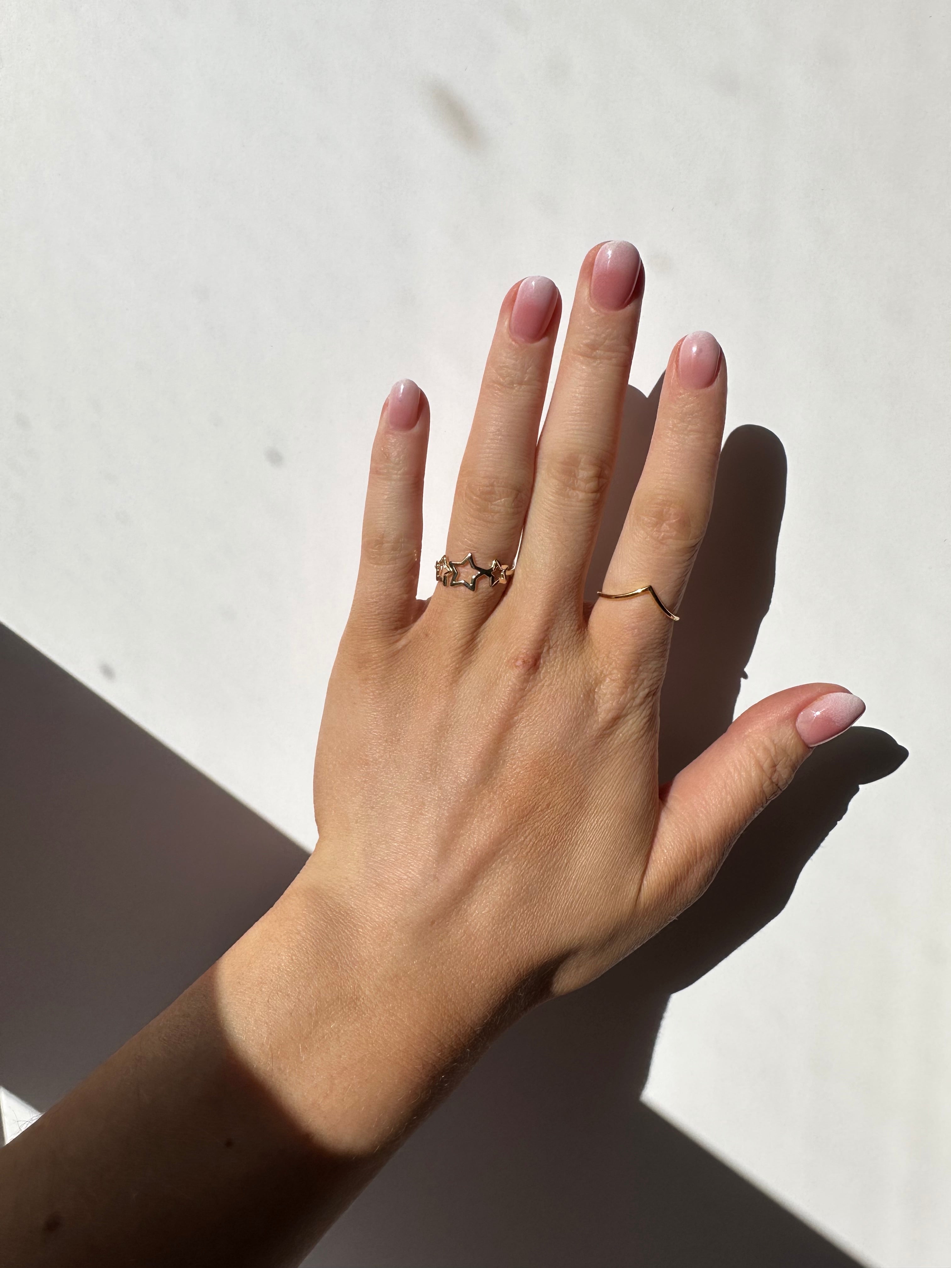 Gold Wishbone Ring