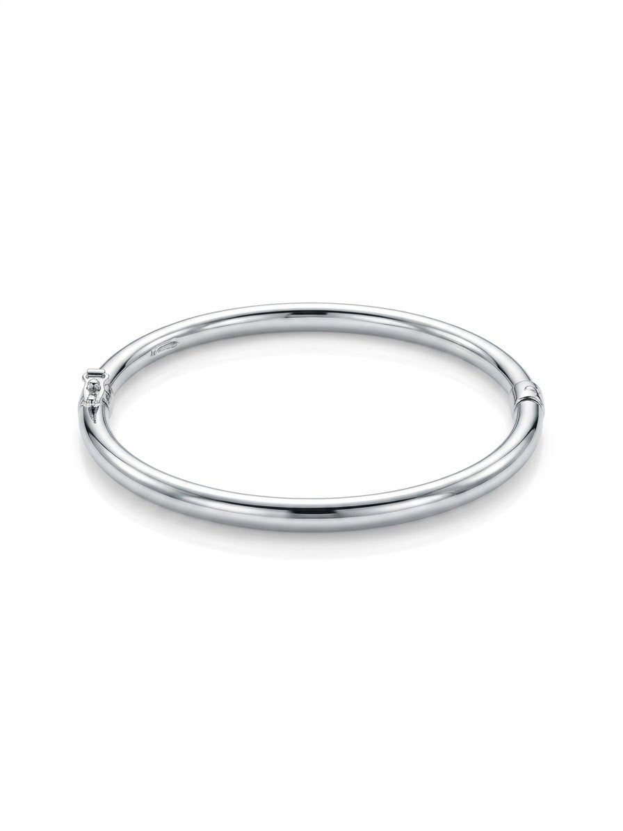 Sterling Silver Enya Tube Bangle