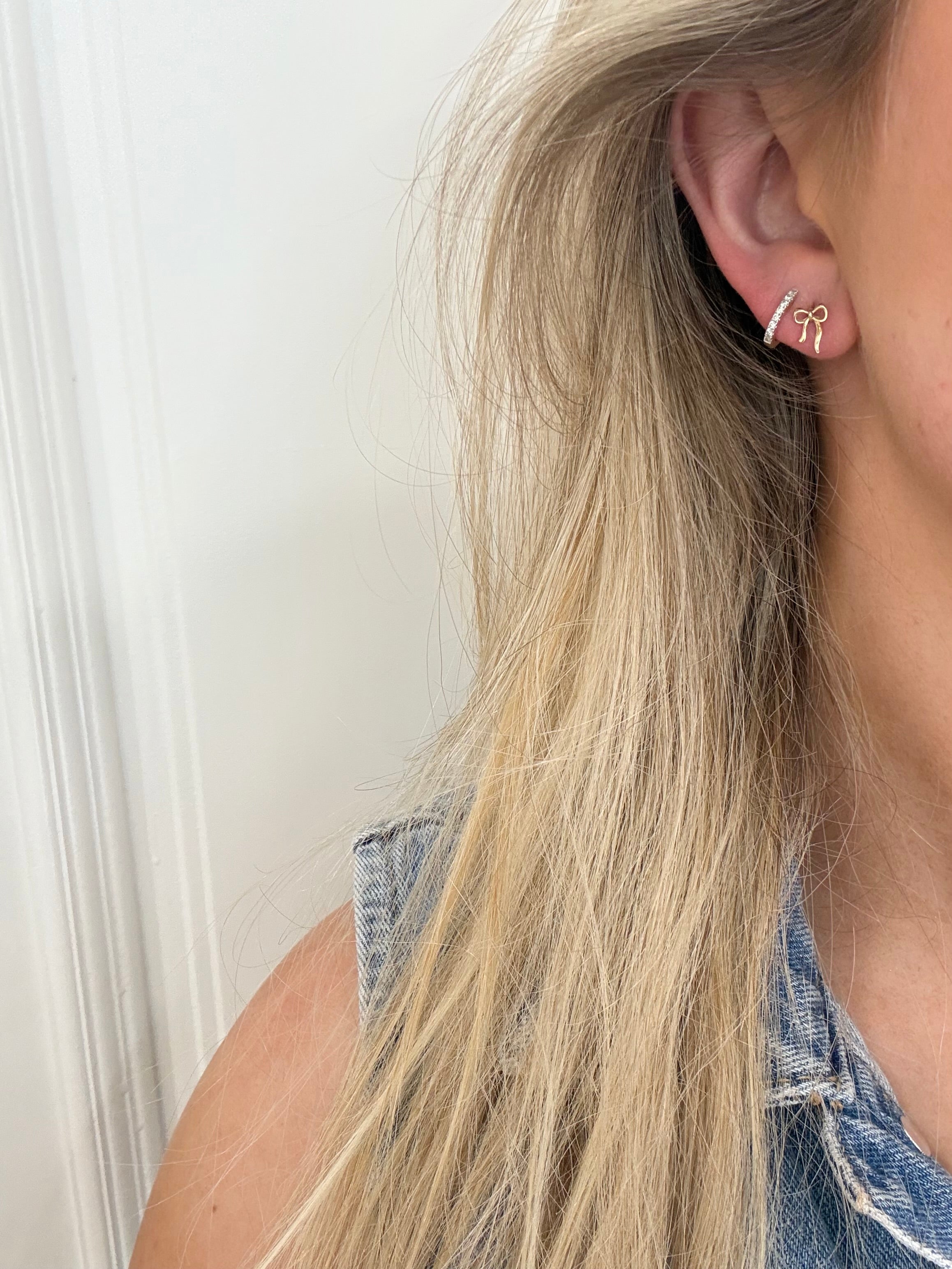 9ct Gold Bow Earrings