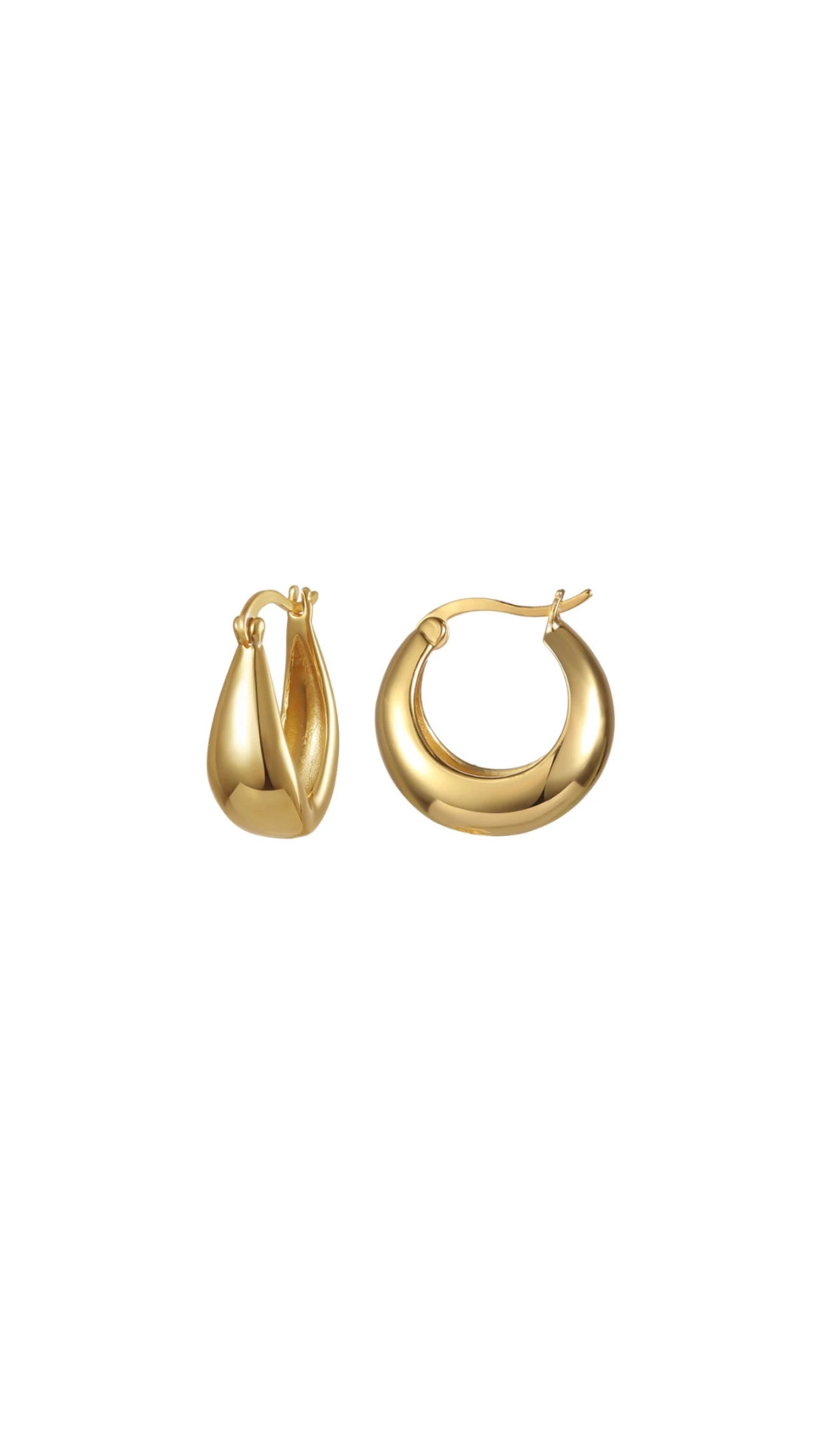 Charli Gold Plated Hoops