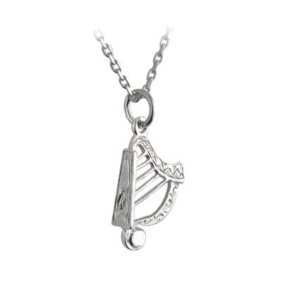 Silver Harp Necklace