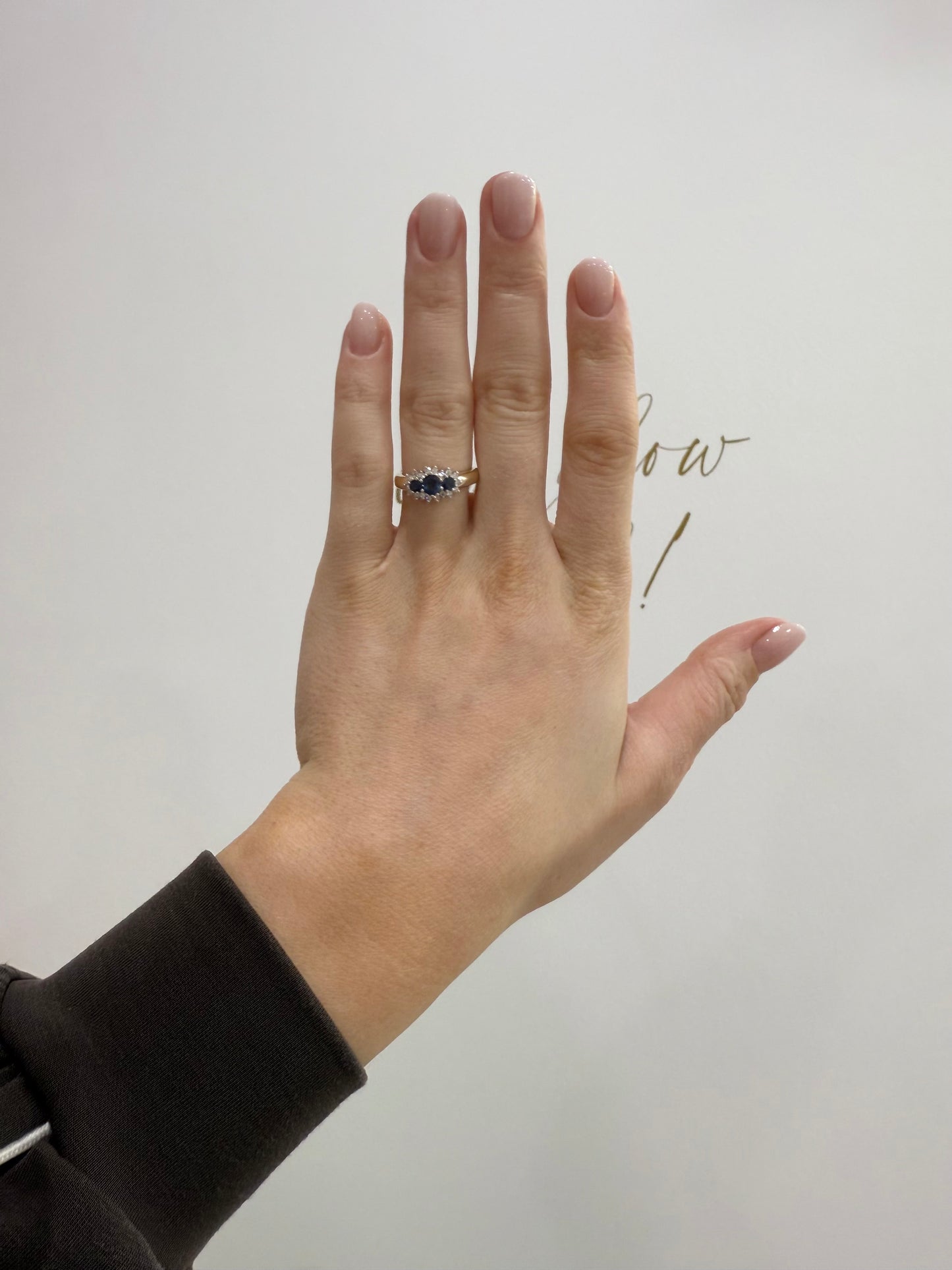 9ct Sapphire & Diamond Ring