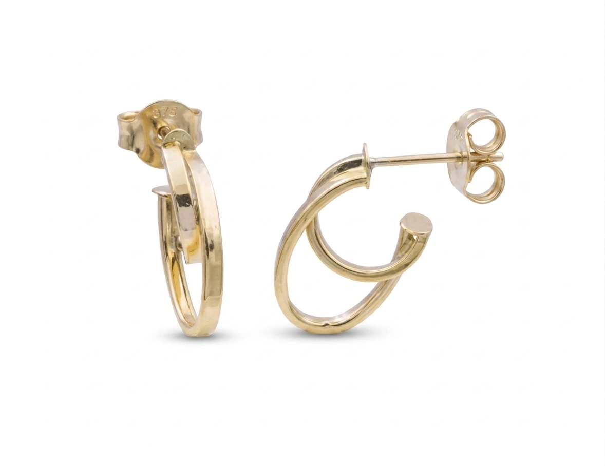 9ct Gold Henry Hoops