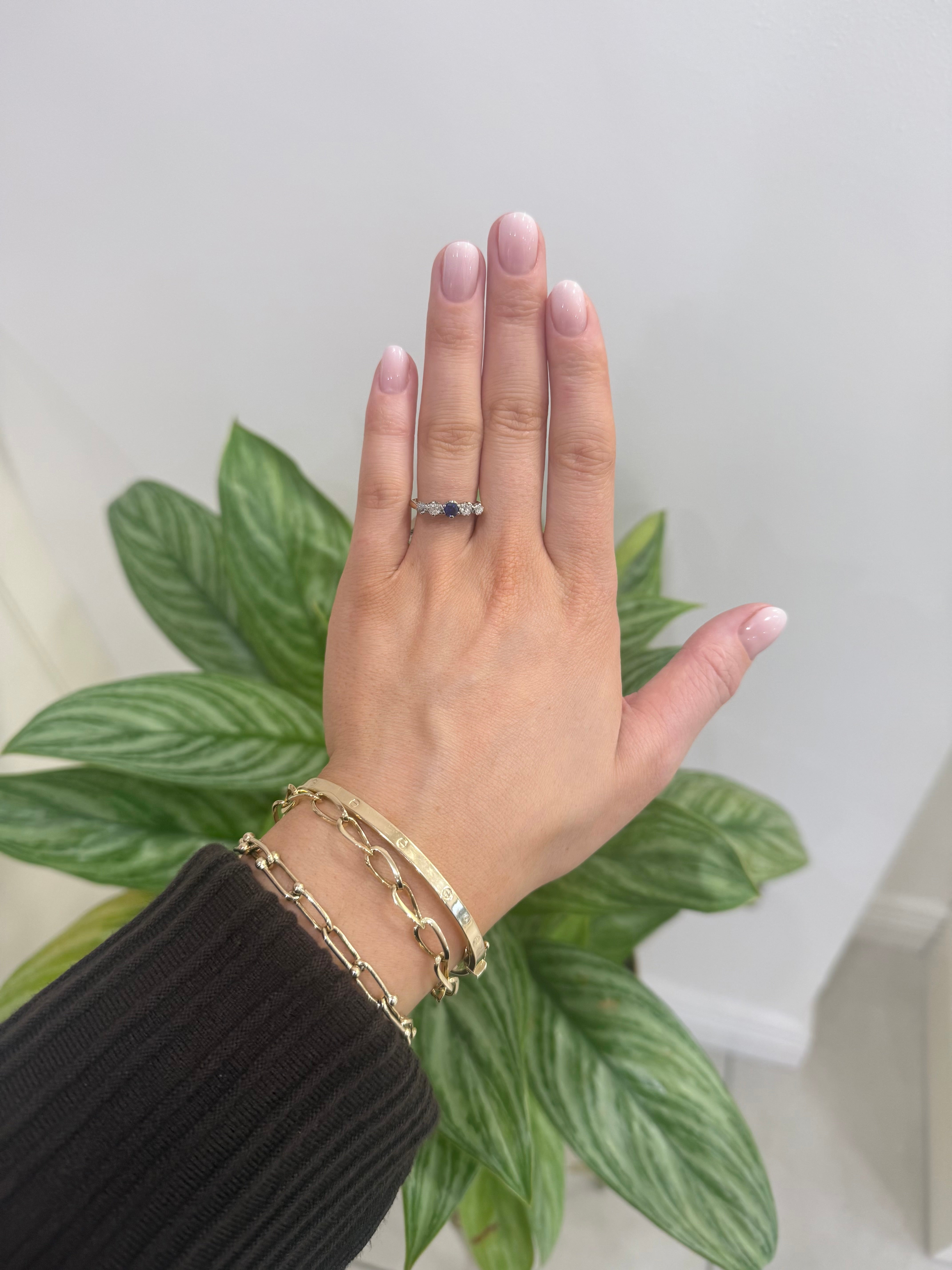 18ct Gold Sapphire & Diamond Ring