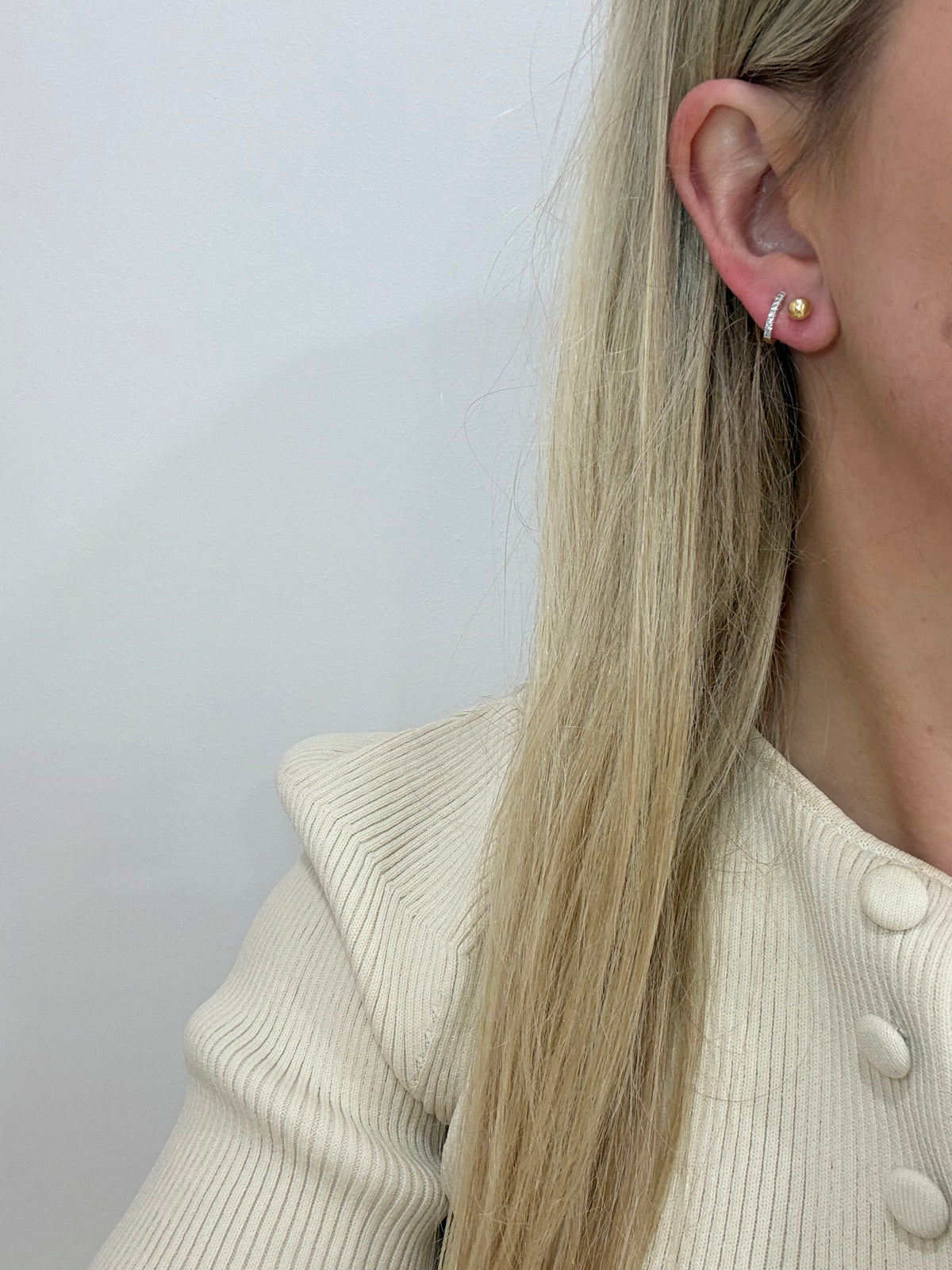 Gold Plated Ball Earrings