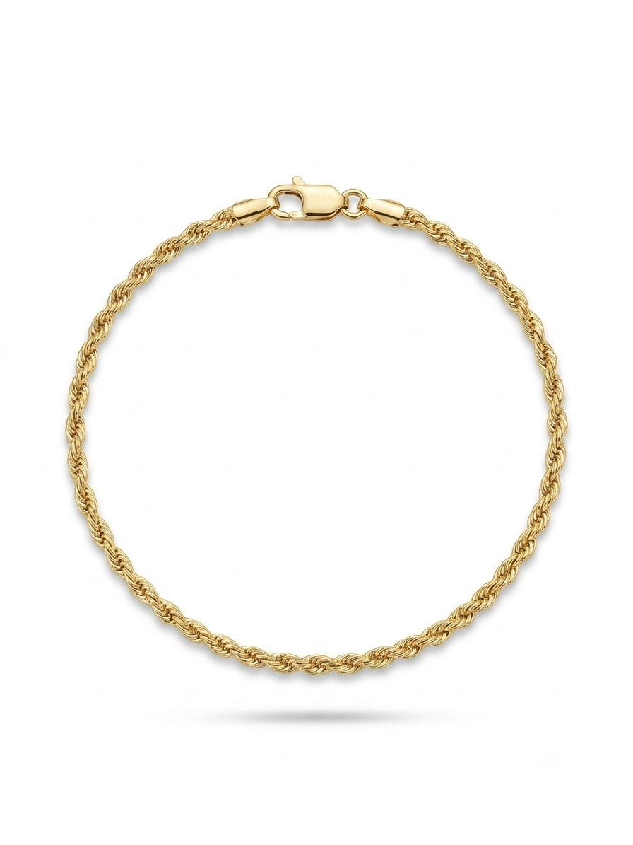 Small 9ct Gold Rope Bracelet