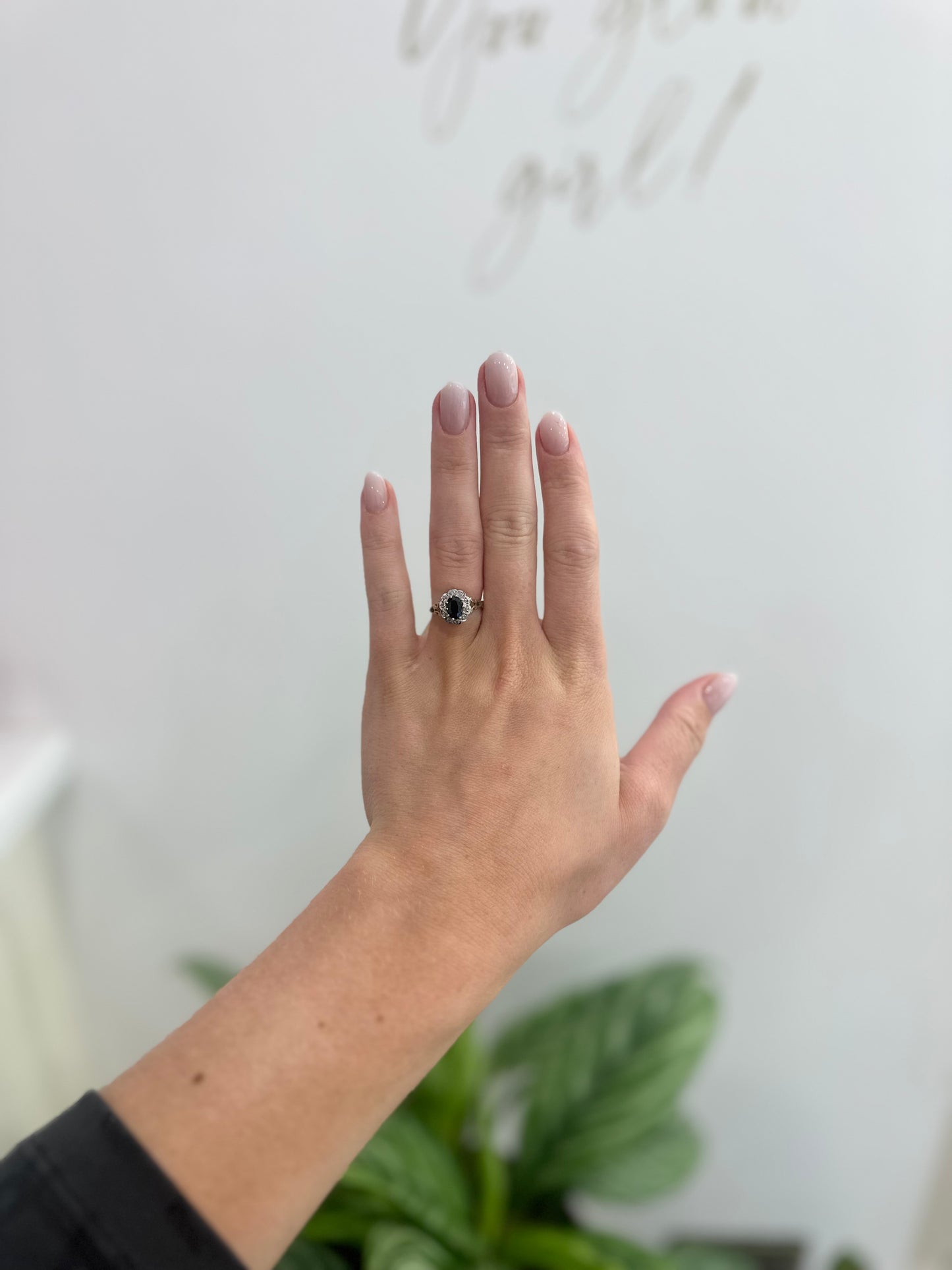 9ct Gold Sapphire & Diamond Ring