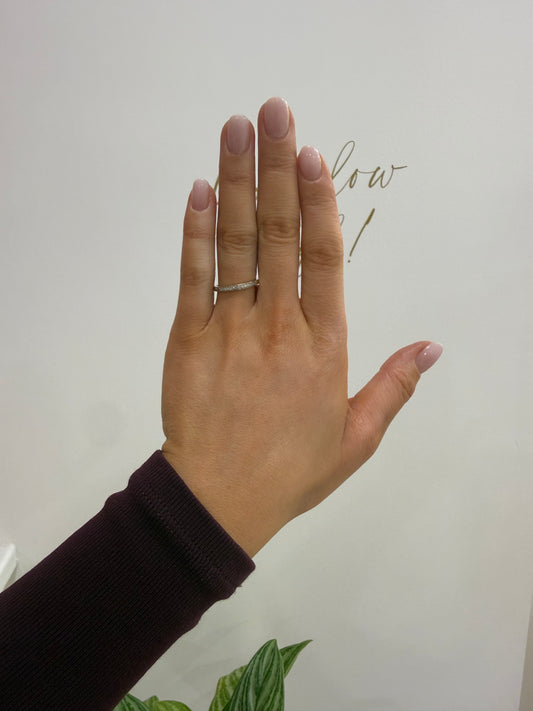 9ct Diamond Half Eternity Ring