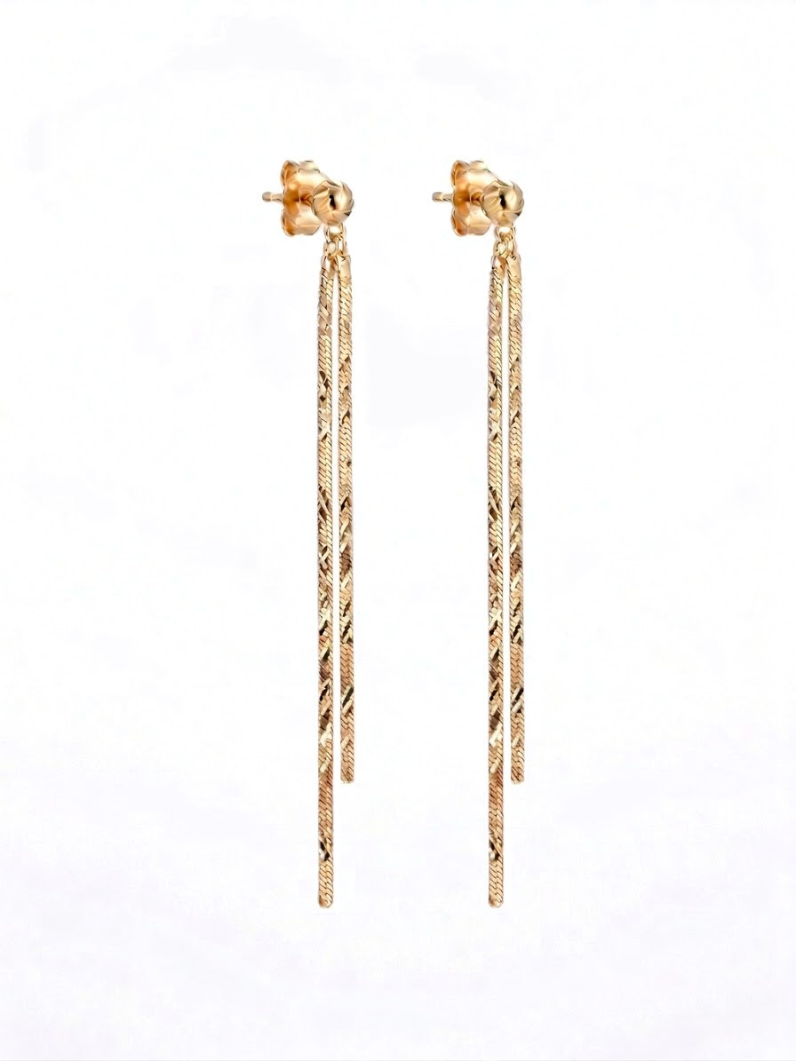 Rya Gold Plated Tassel Earrings