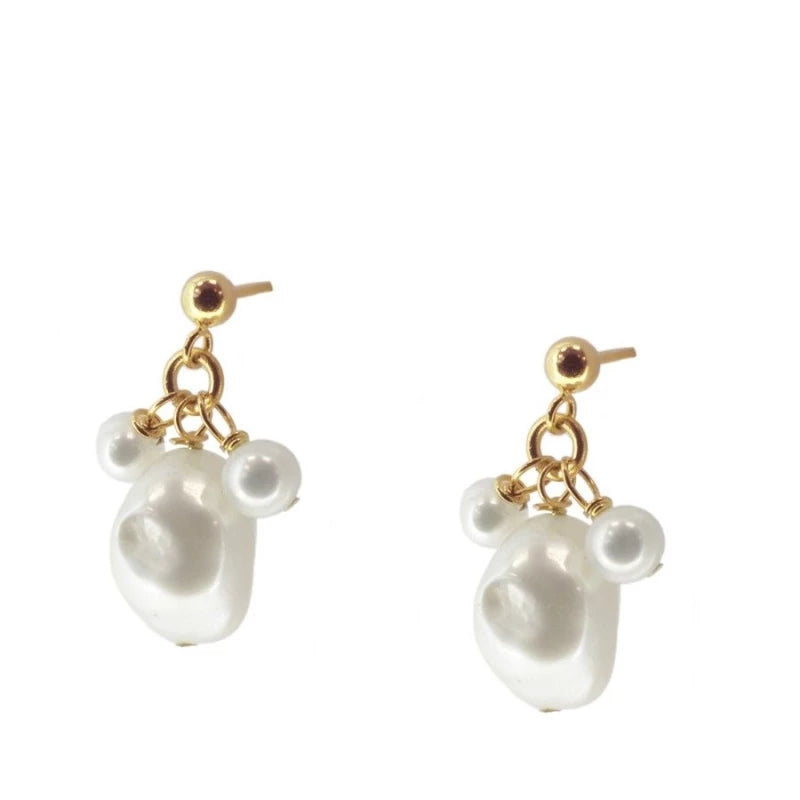 Paloma Gold Plated Pearl Earrings