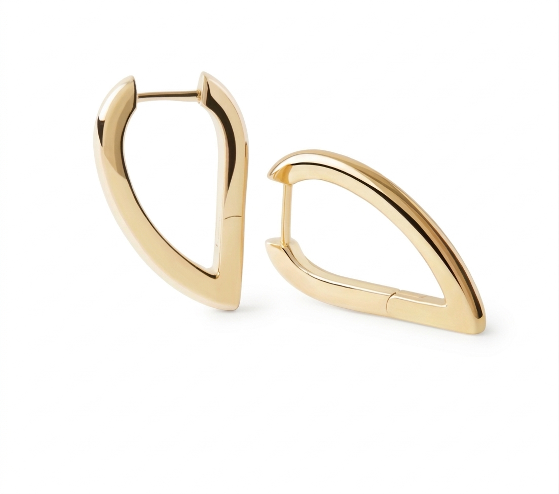 Iris Gold Plated Hoops