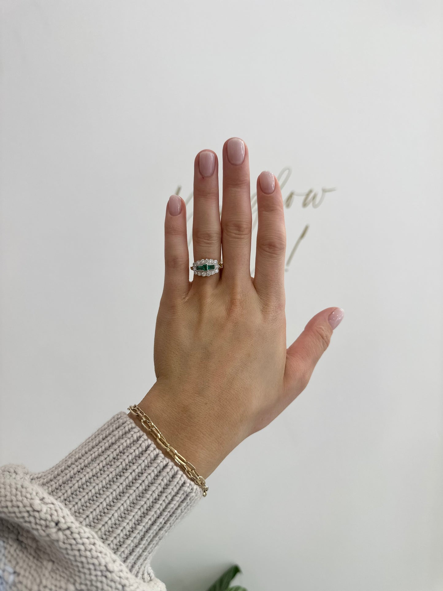 Emerald & Diamond Ring