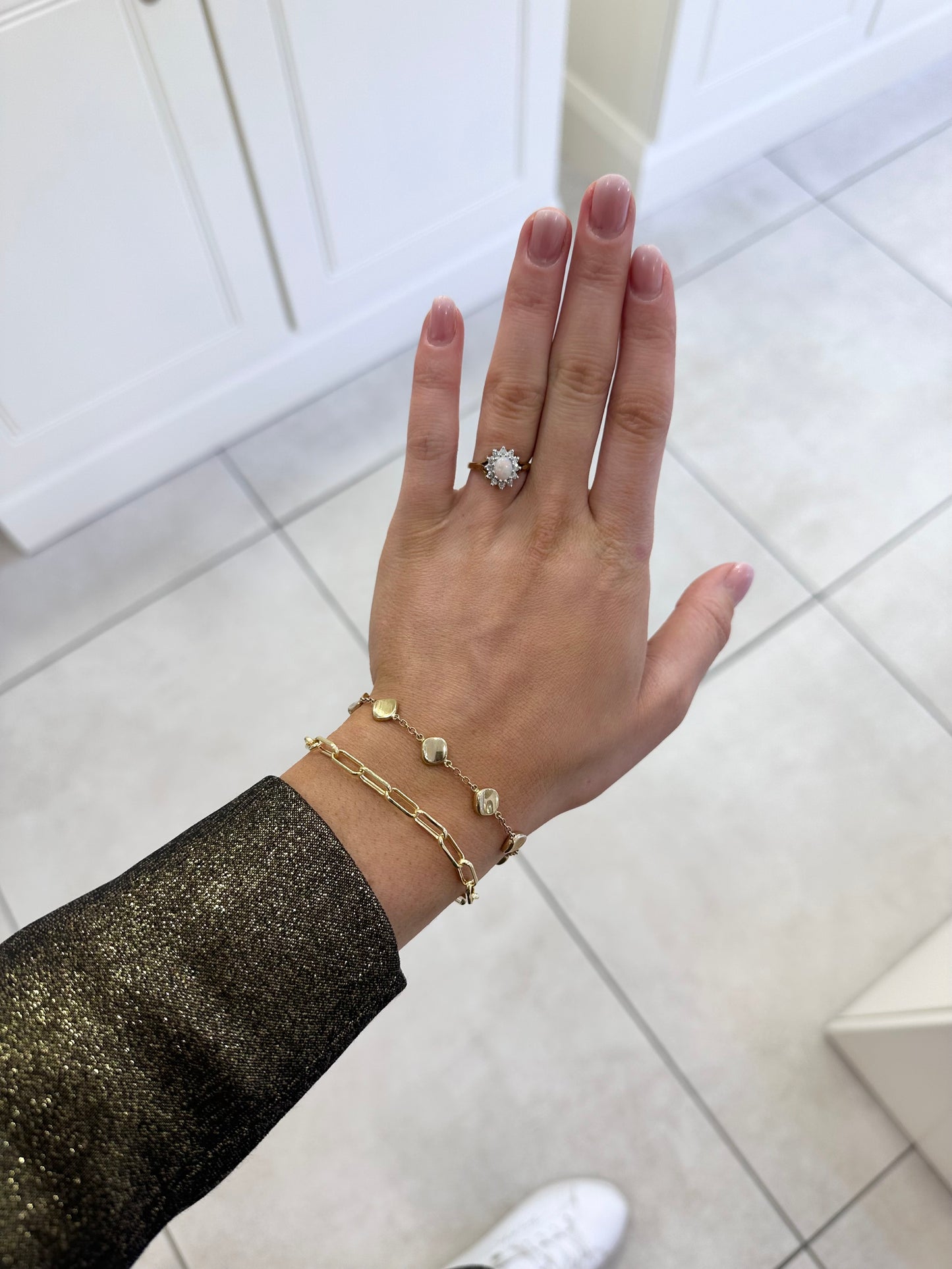 18ct Opal & Diamond Ring