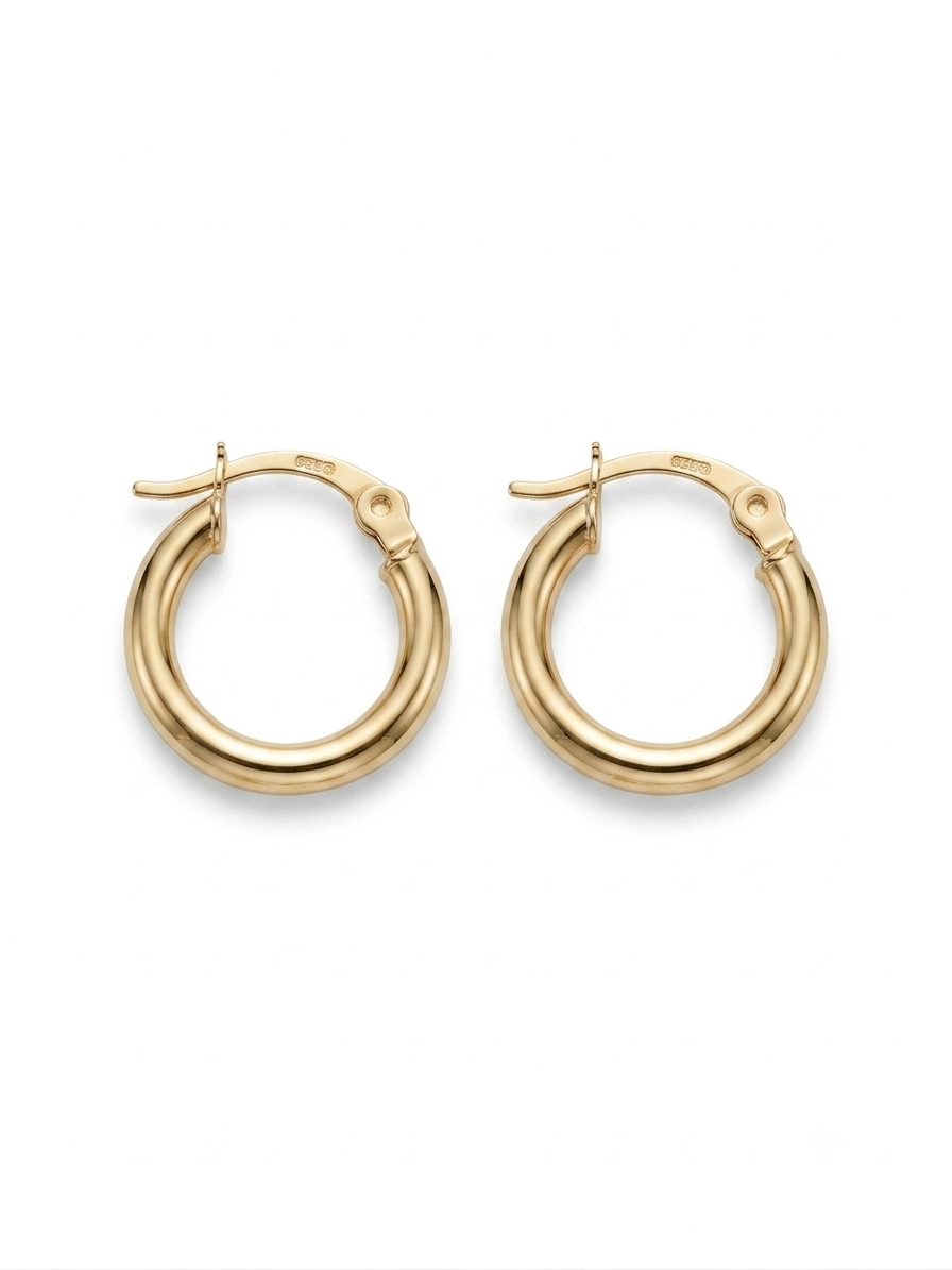 9ct Gold Dale Small Hoops