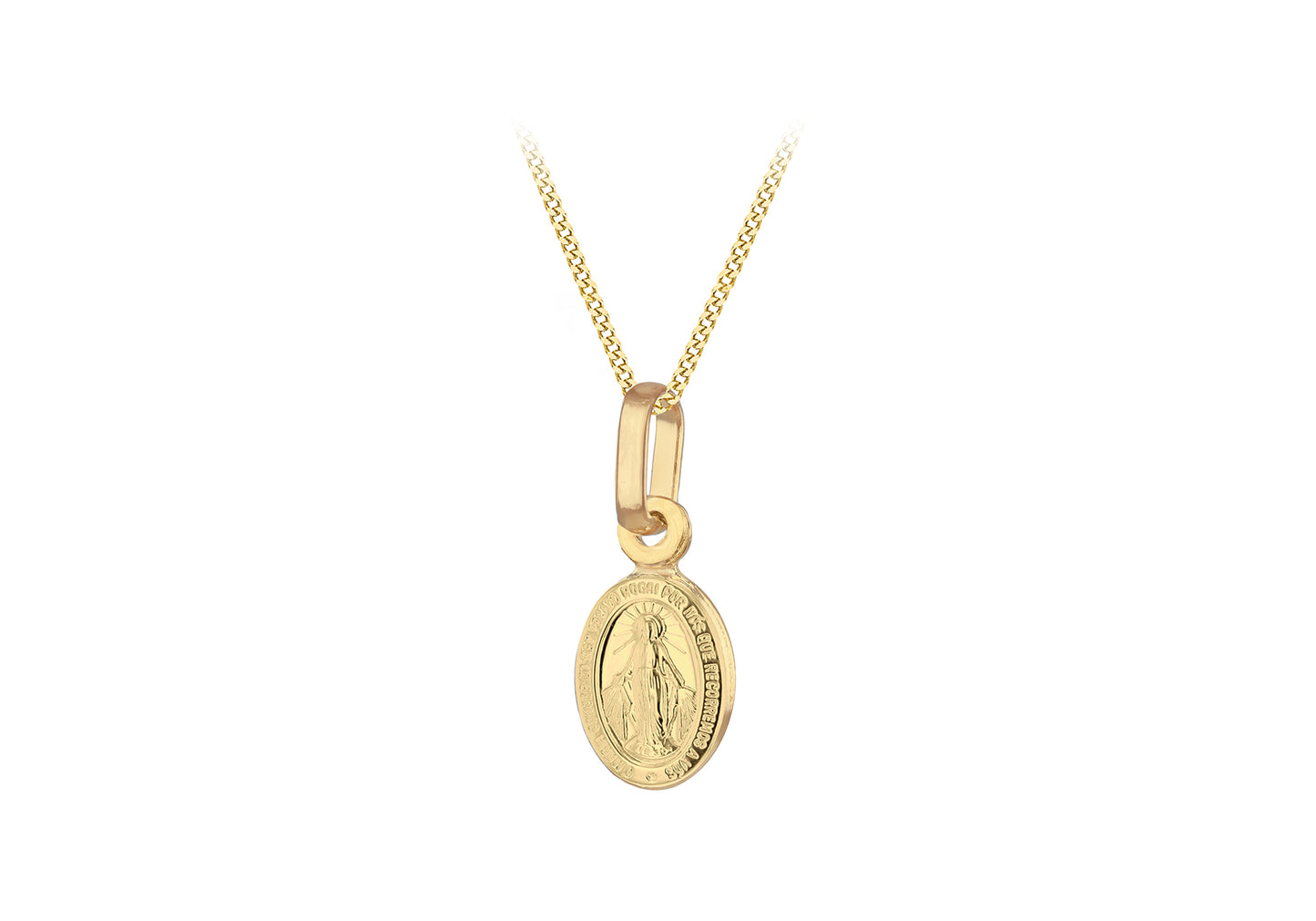 9ct Gold Tiny Miraculous Medal