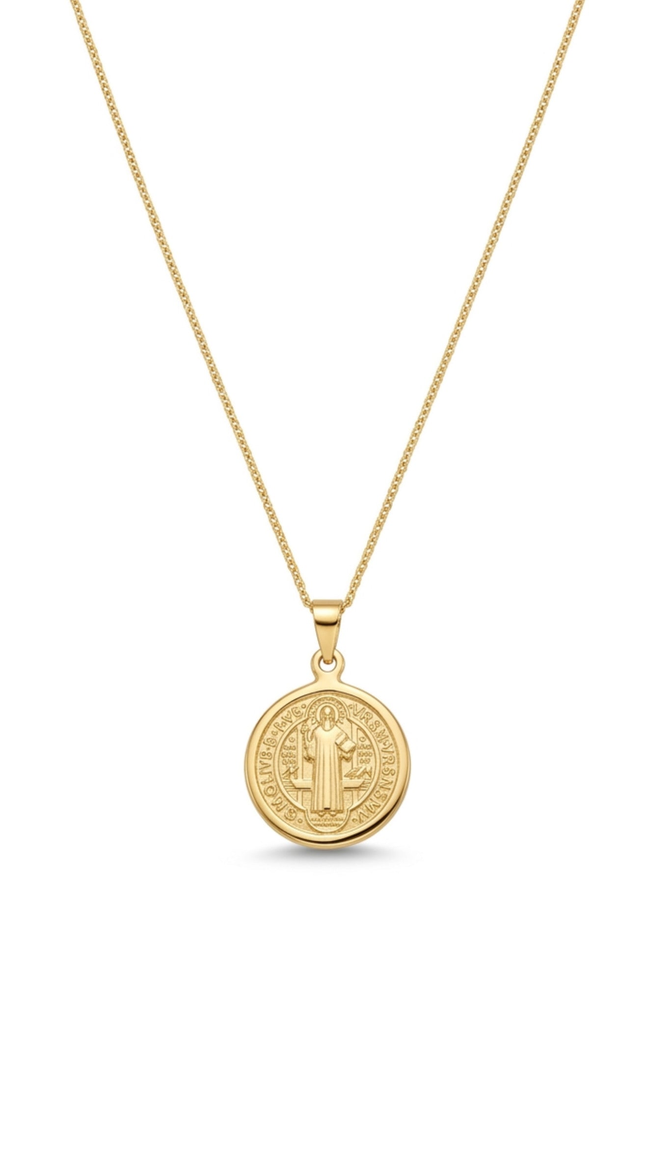 9ct St Benedict Medal Necklace