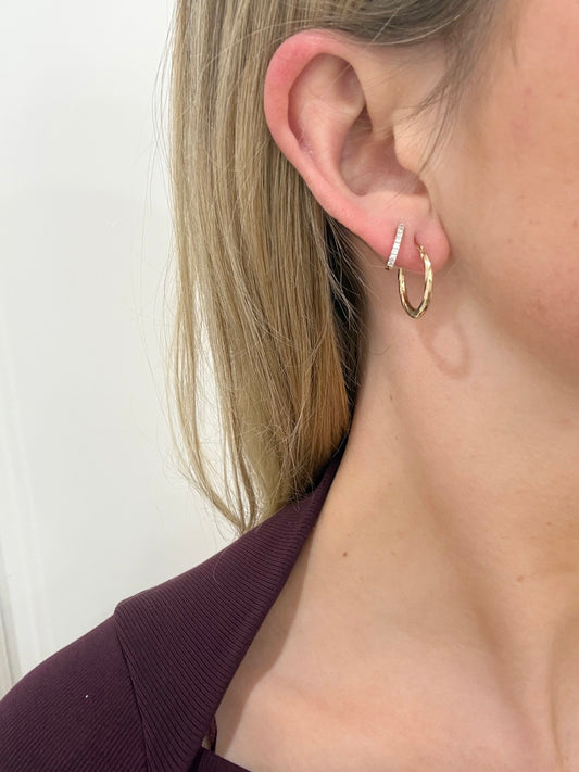 10ct Gold Twist Hoops