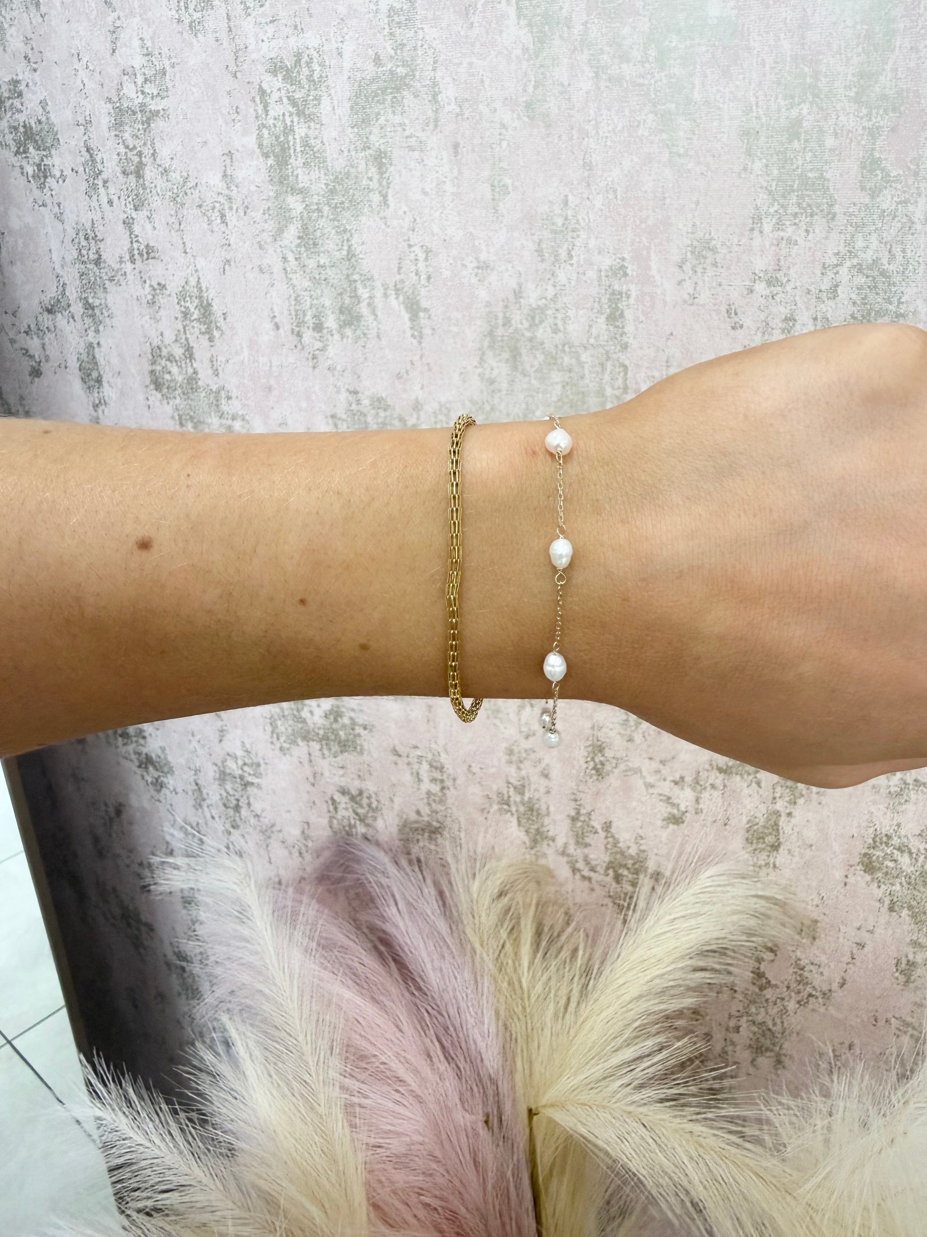 9ct Gold Birdcage Style Chain Bracelet