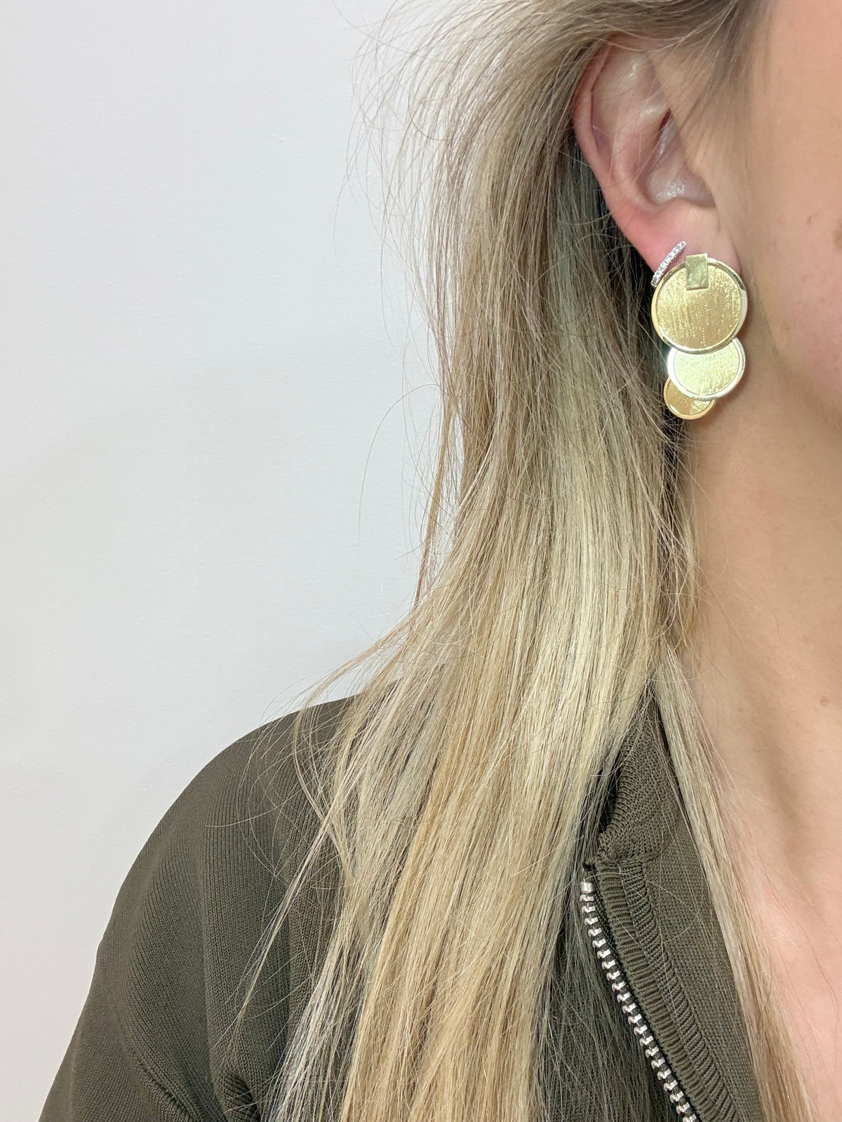 Whitney Gold Plated Drop Earrings