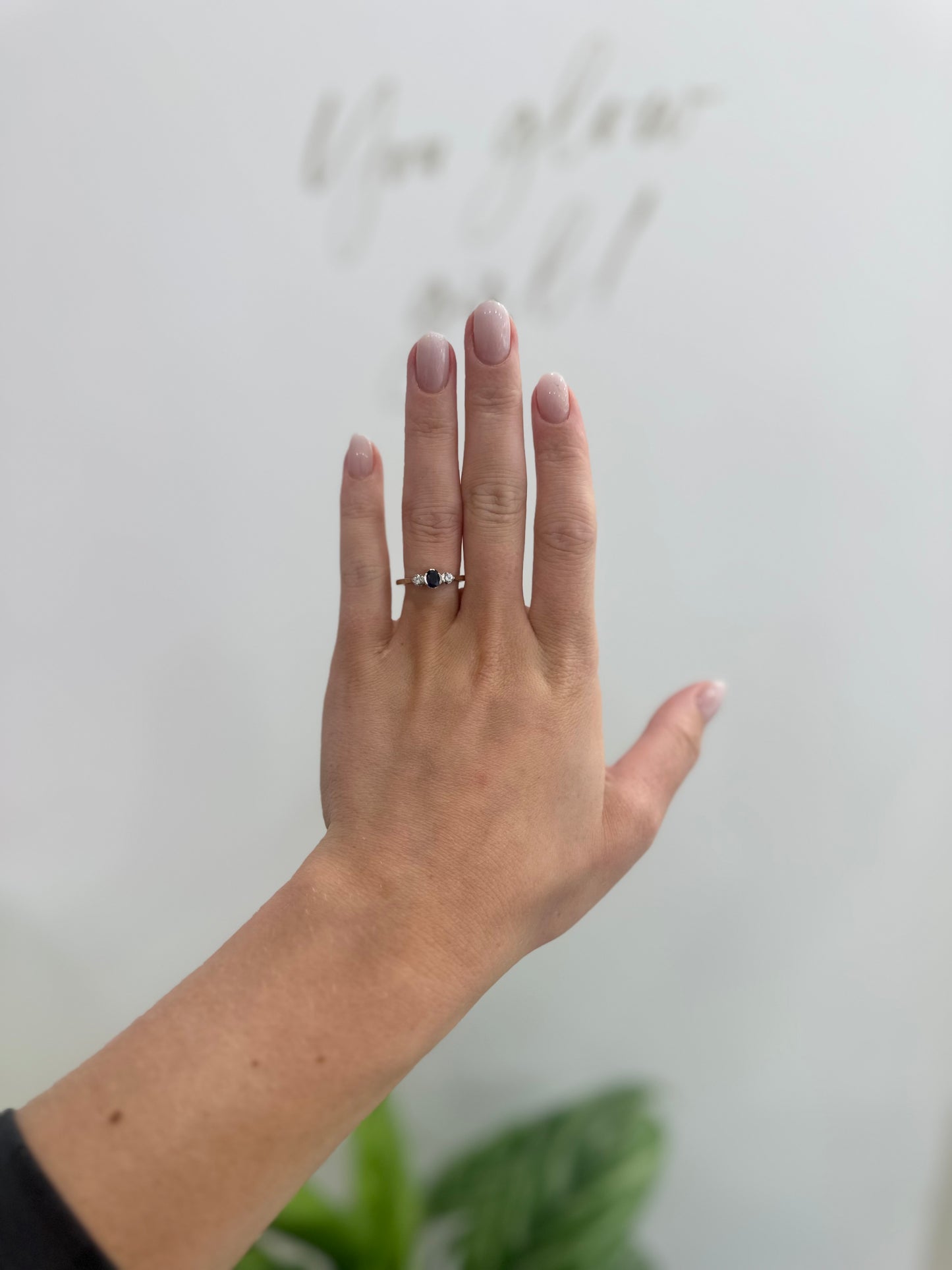 9ct Gold Sapphire & Diamond Ring
