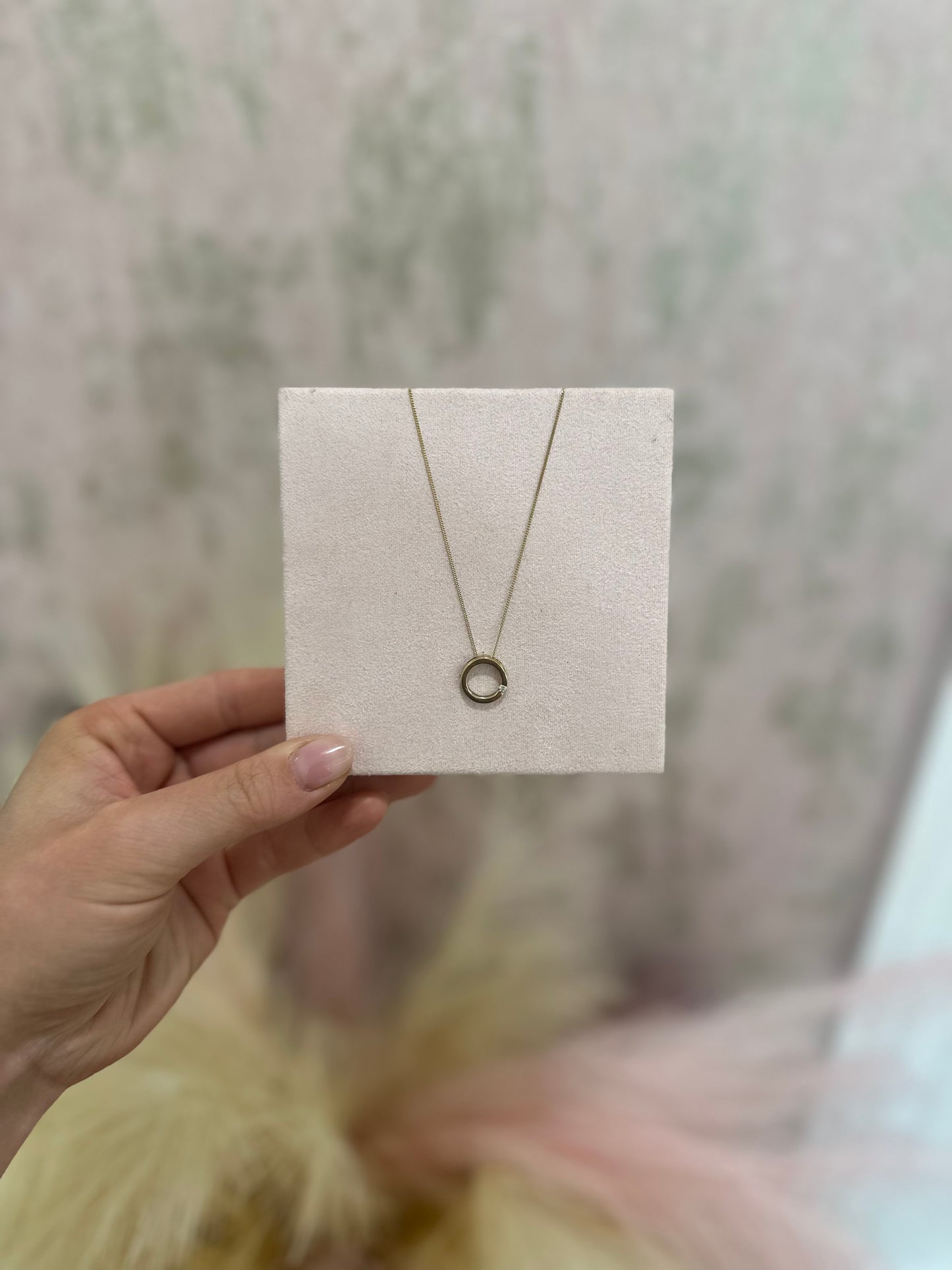 Diamond Circle Necklace