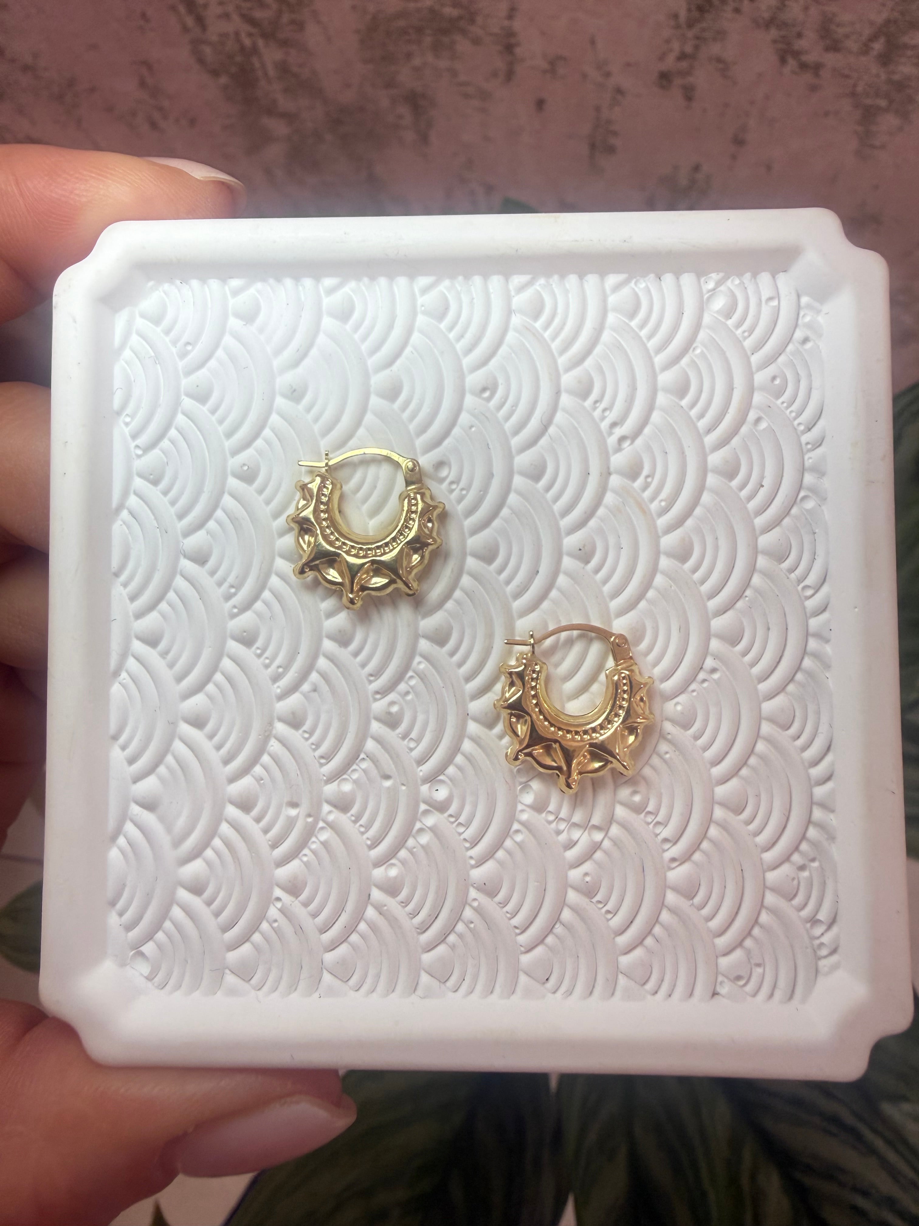 9ct Gold Chunky Hoops