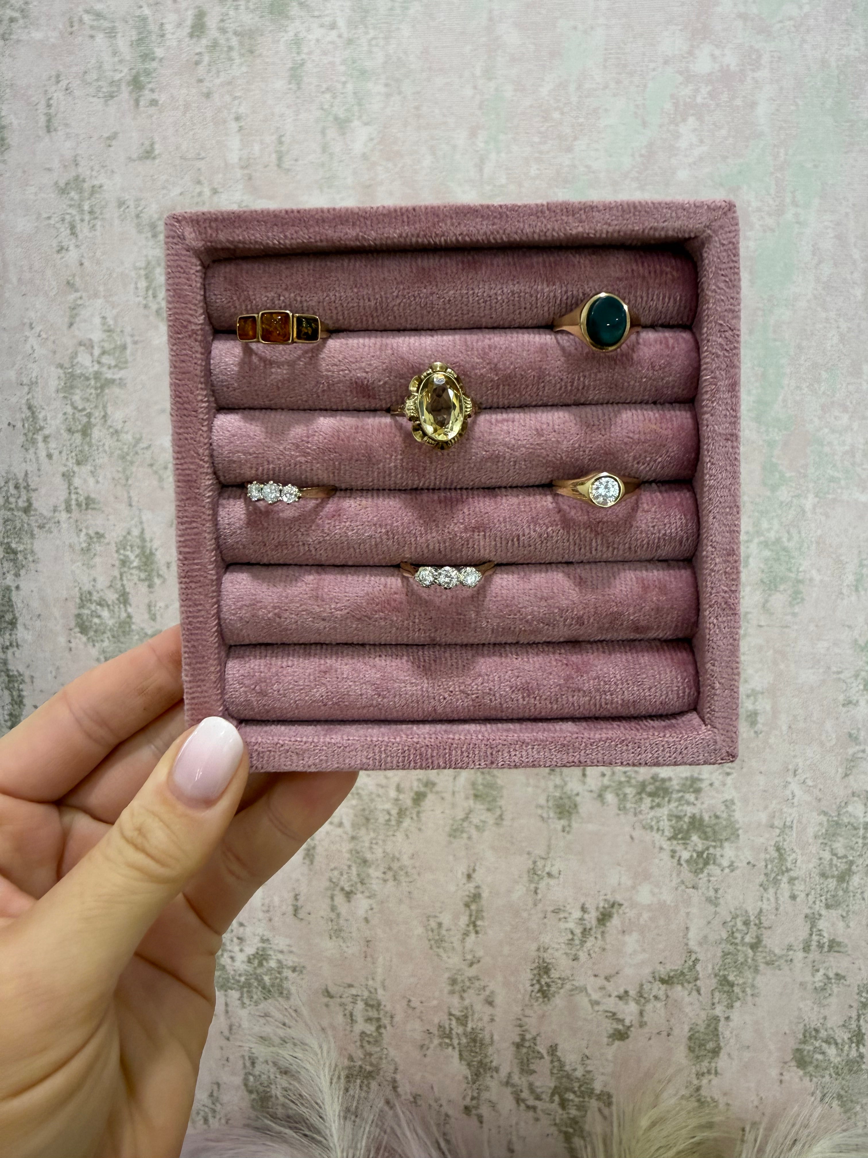 9ct Gold Natural Diamond Trilogy Ring