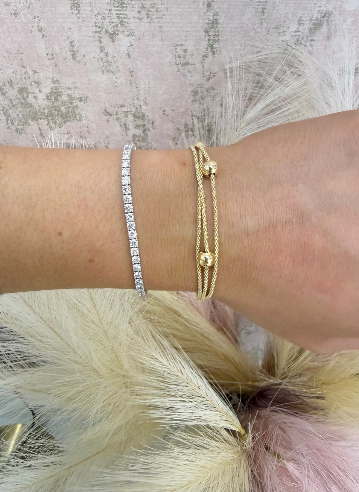 Gold Plated Madison Triple Link Bracelet