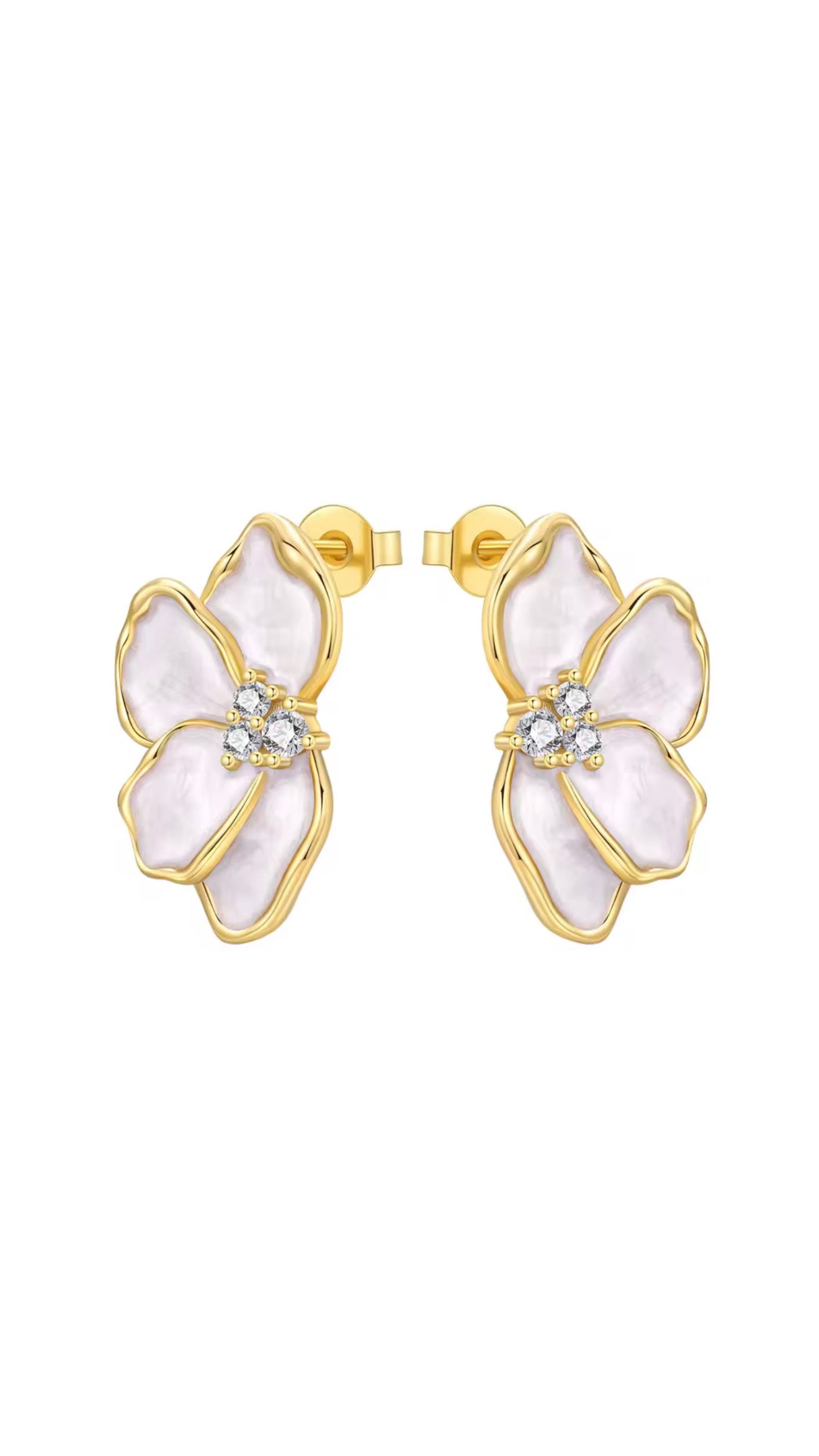 Yaz Gold Plated Earrings