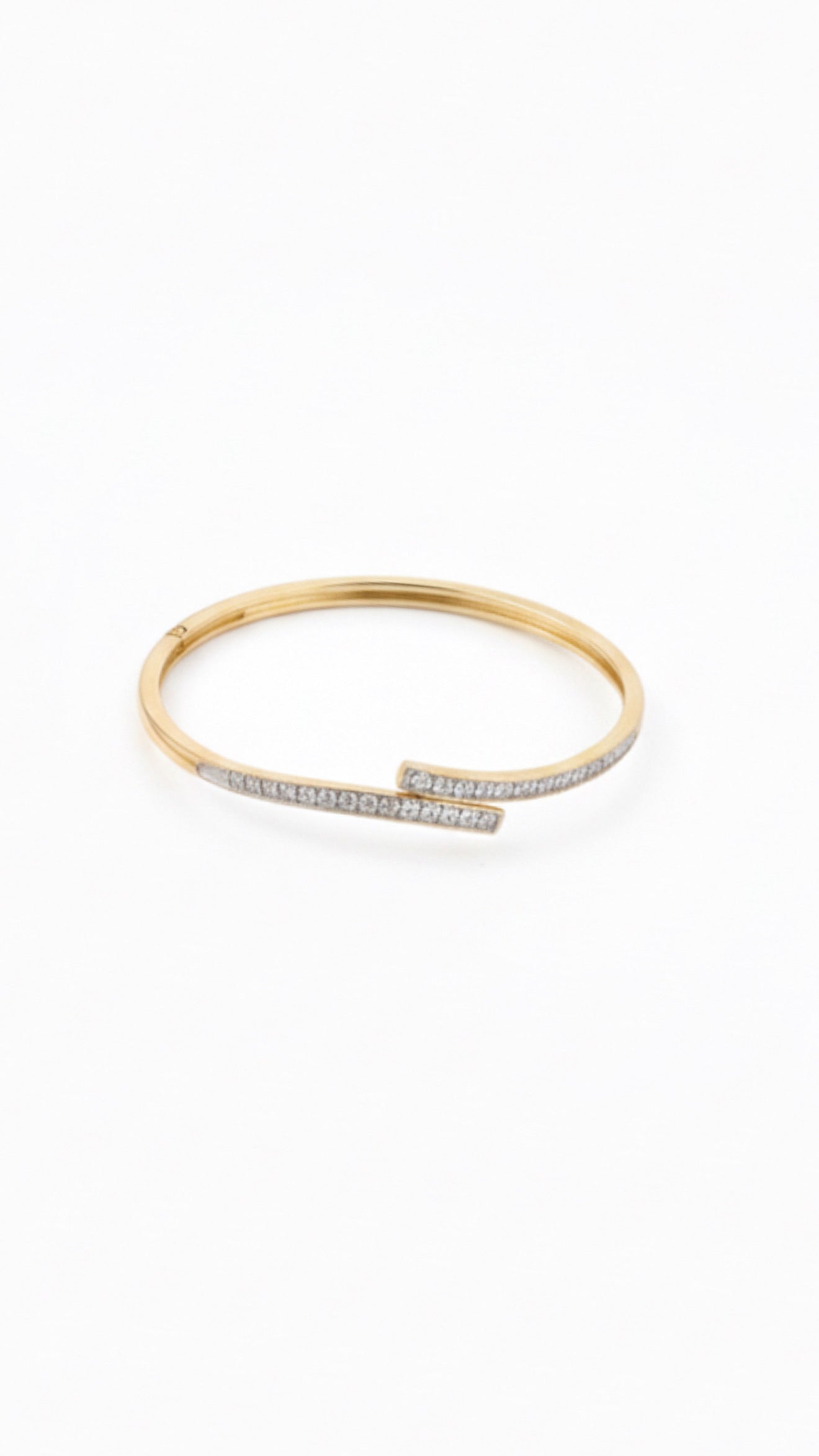 9ct Gold Diamond Bangle