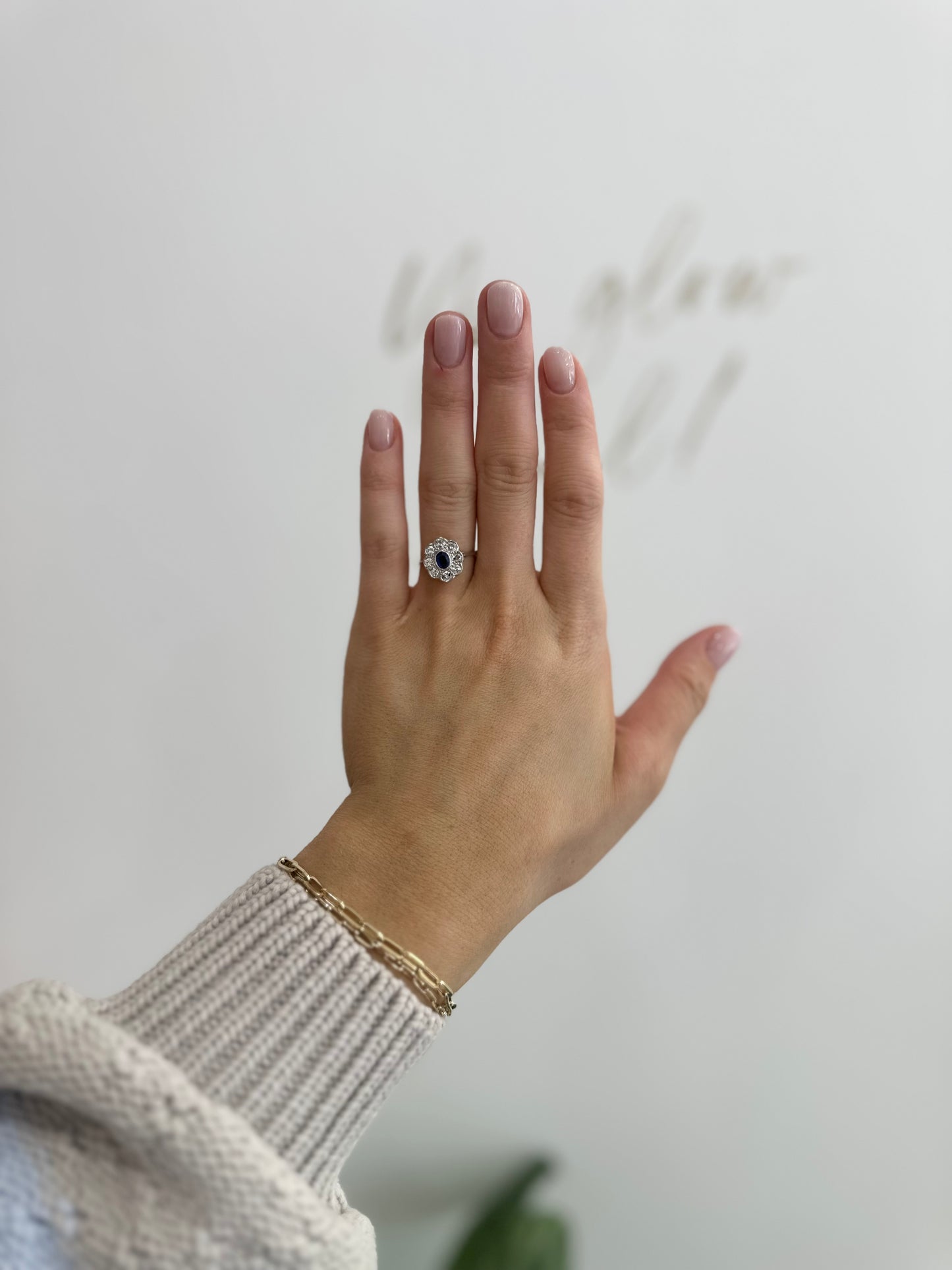 Sapphire & Diamond Ring